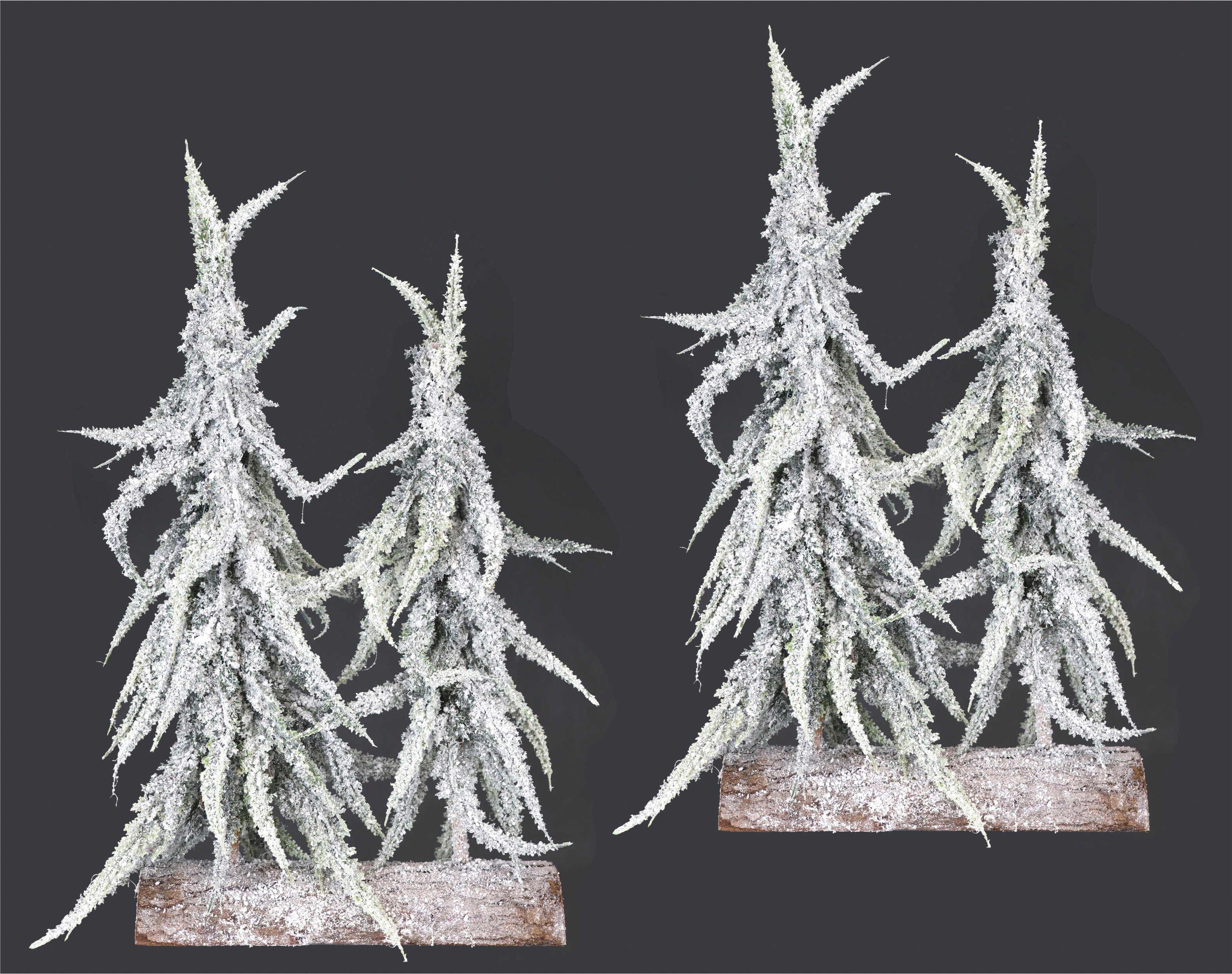 I.GE.A. Deco-boom Kerstdecoratie, kerstboom (set, 2 stuks)