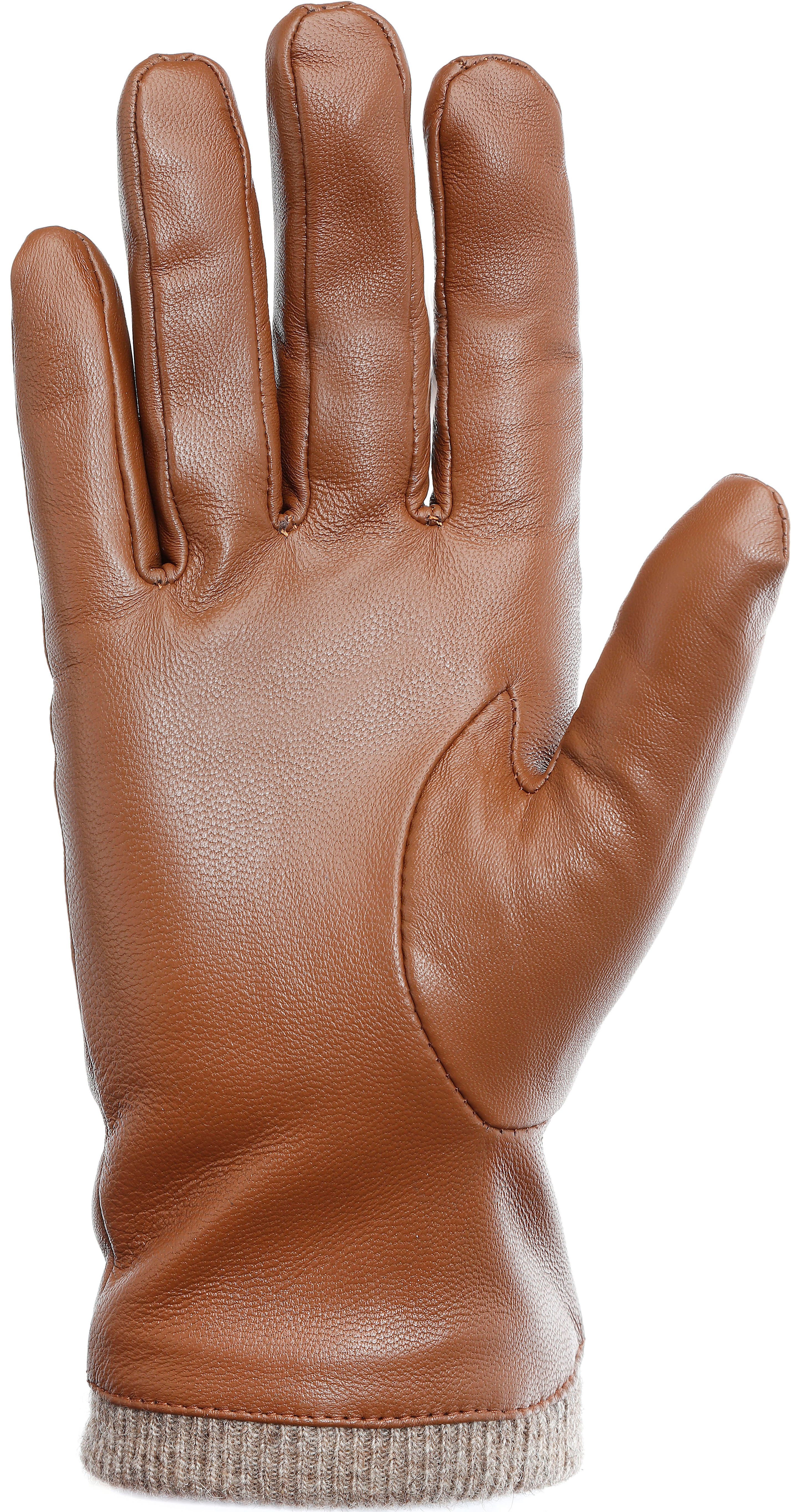 PEARLWOOD Leren handschoenen Daisy Touchscreen-geschikt - bedienbaar met 10 vingers, decoratieve naden