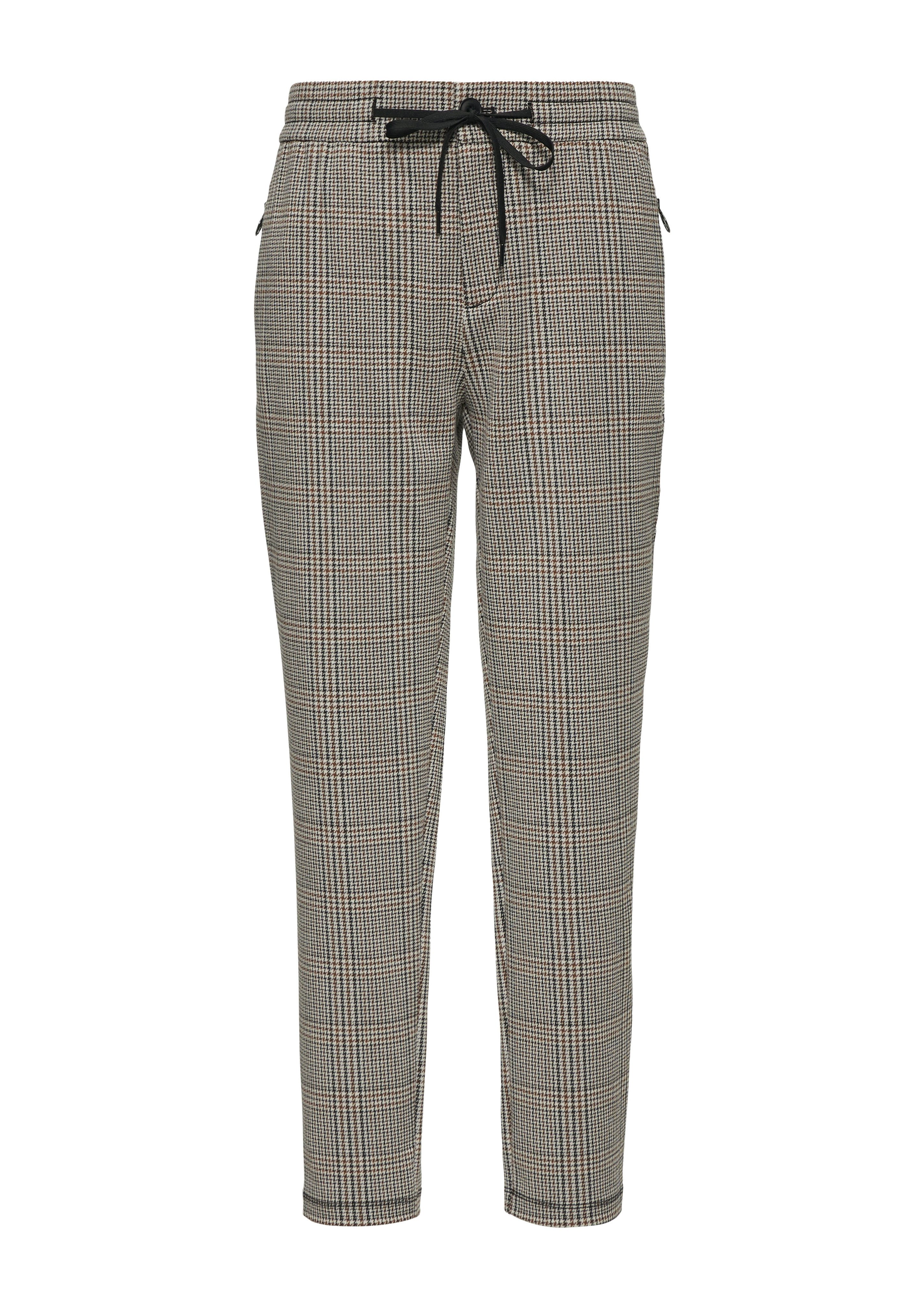 s.Oliver Stoffen broek met ruitpatroon