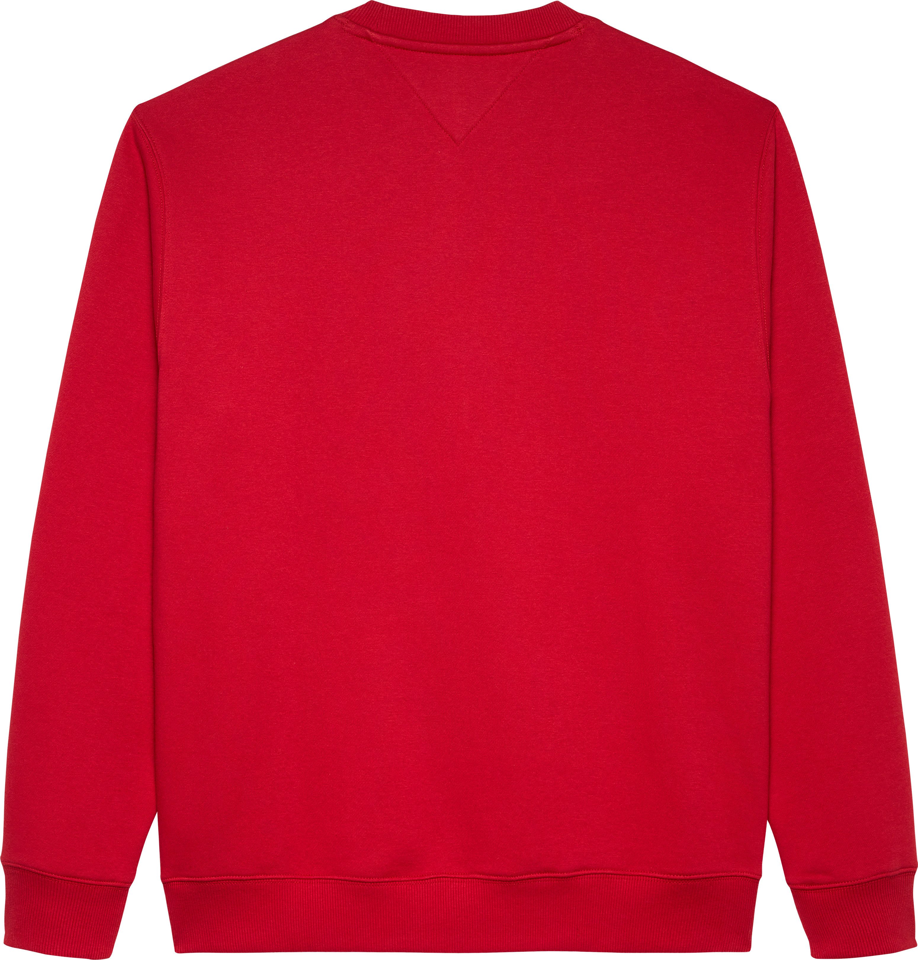 TOMMY JEANS Sweatshirt TJM REG S FLAG CREW Met geborduurd merklogo op borsthoogte