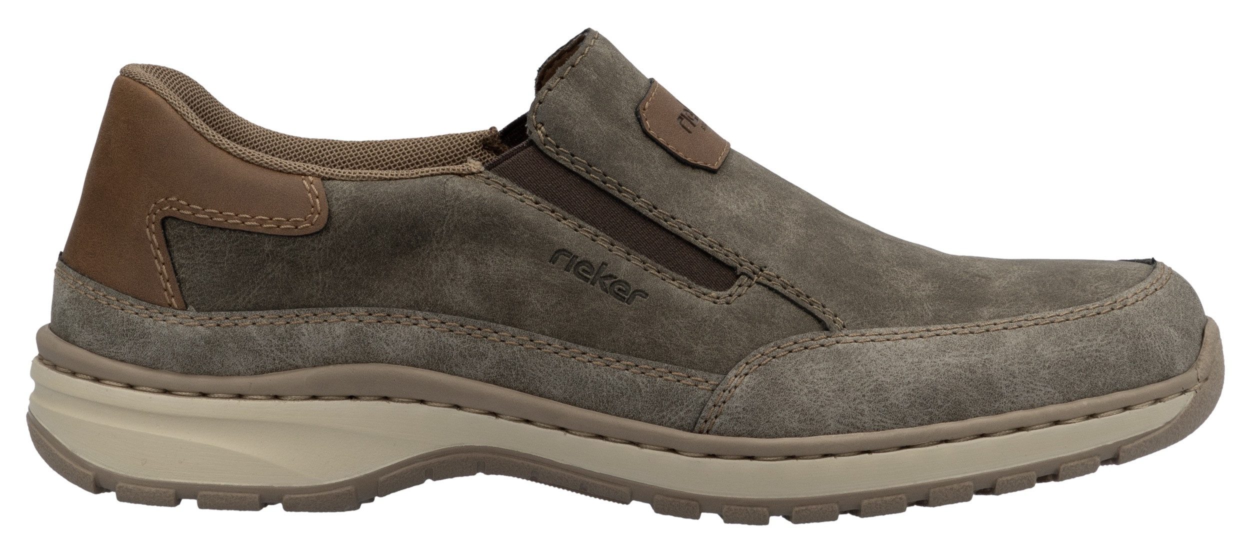 Rieker Instappers , slip-on sneaker, vrijetijdsschoen, lage schoen met elastische band