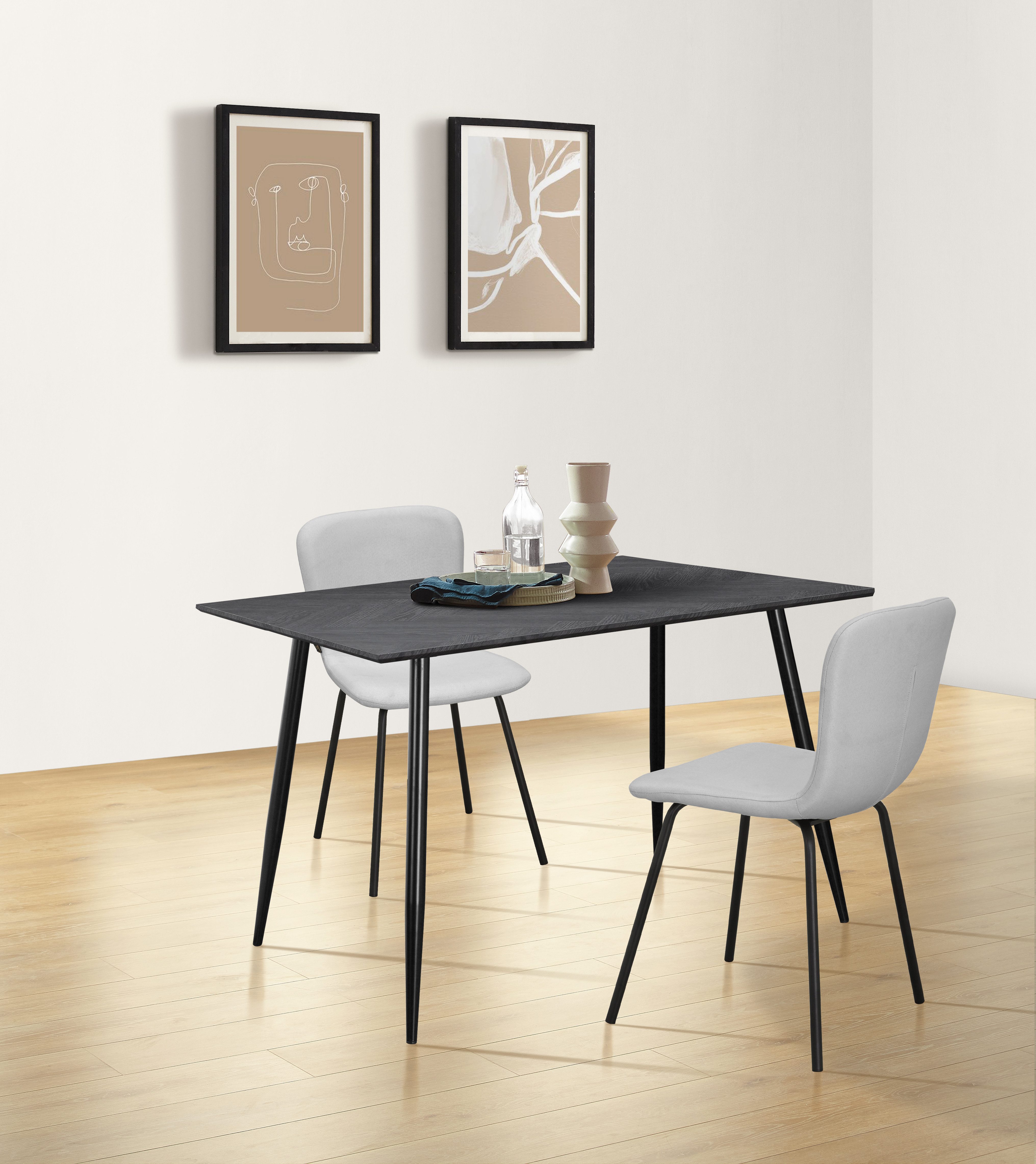 Leonique Eettafel Eadwine, Topseller! Frame van metaal, verschillende maten en kleuren, tafel, keukentafel (1 stuk) eettafels maat 120 cm x 76 cm x