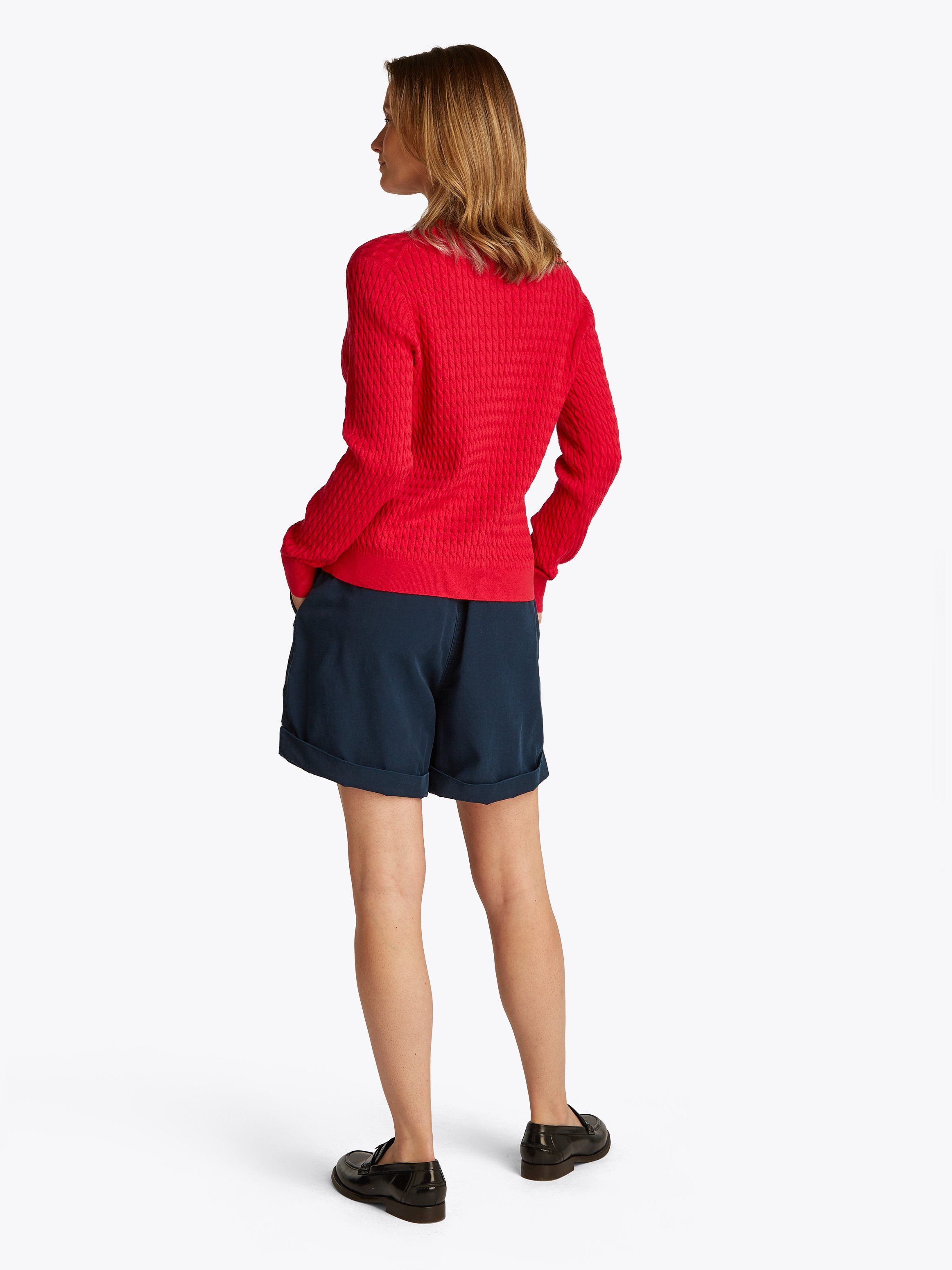 Tommy Hilfiger Trui met ronde hals CO CABLE C-NK LS SWEATER