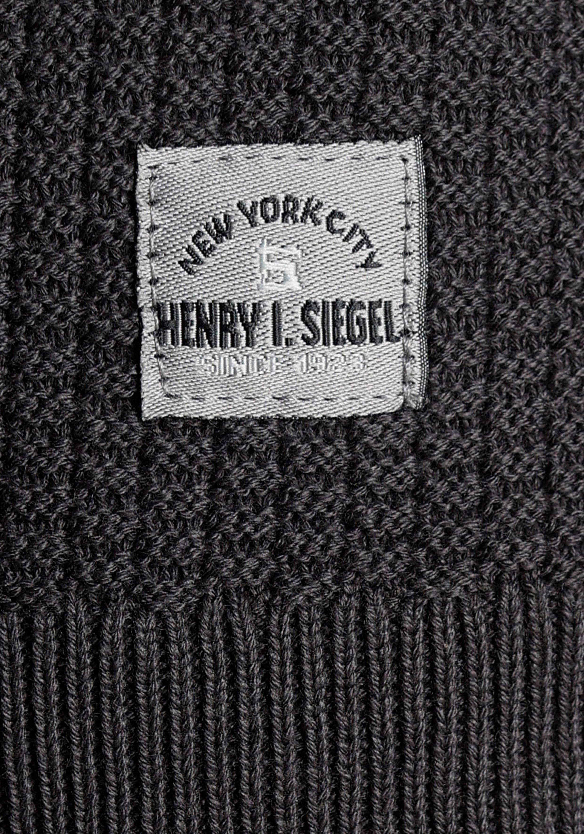 H.I.S Trui met ronde hals in bijzondere tricot-look
