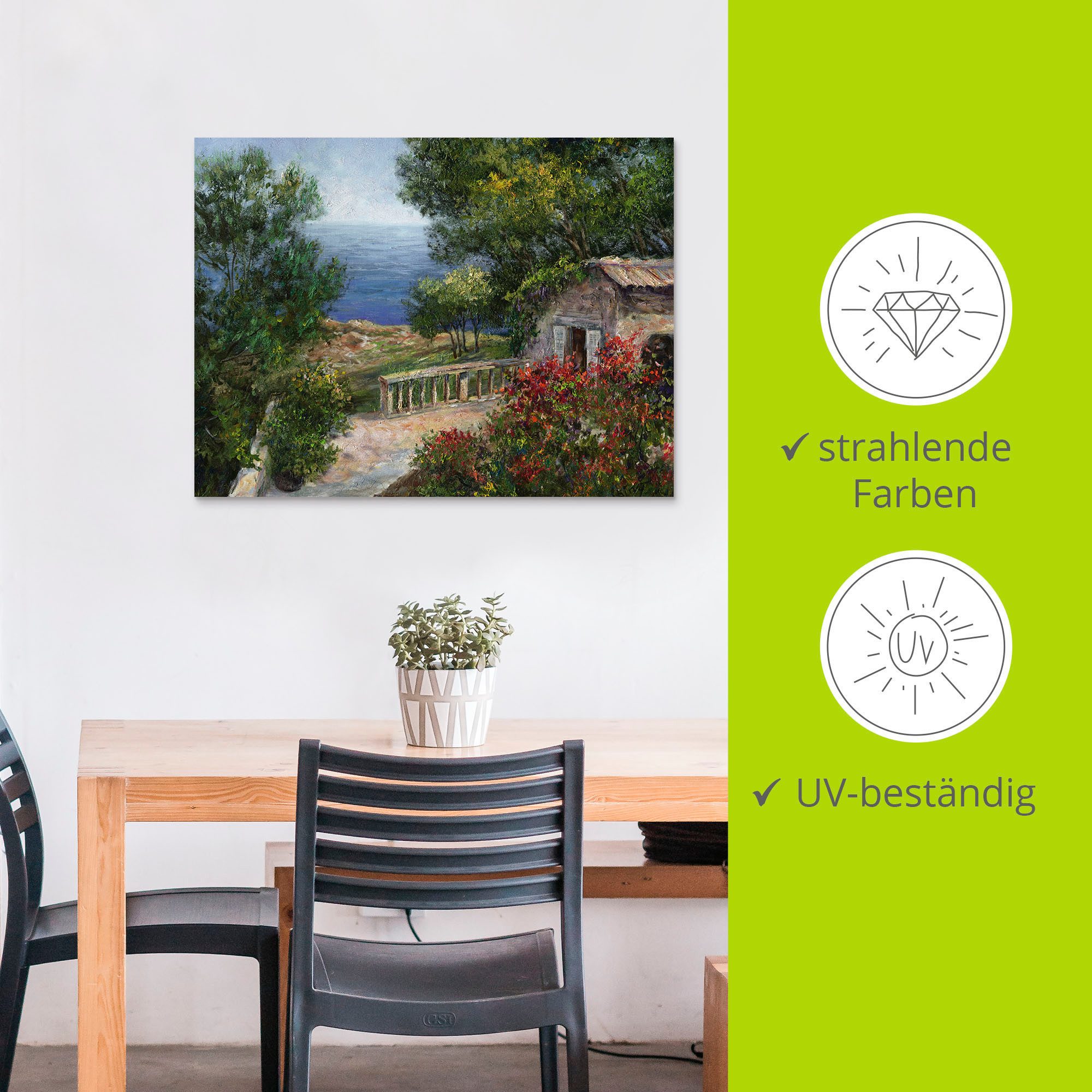 Artland Artprint Toscane I als artprint van aluminium, artprint voor buiten, artprint op linnen, poster in verschillende maten. maten