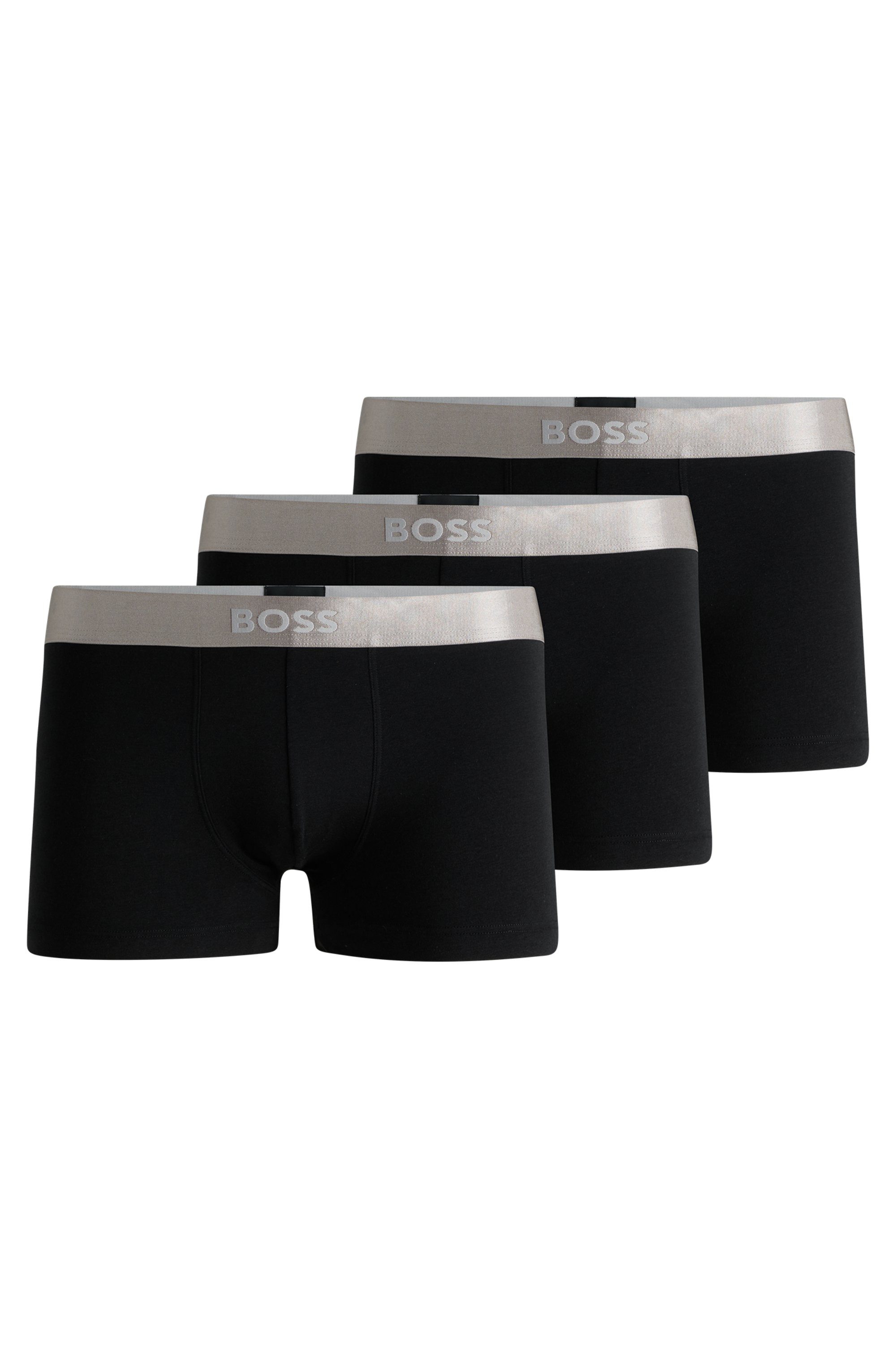 Boss Boxershort met band met label in een set van 3 stuks