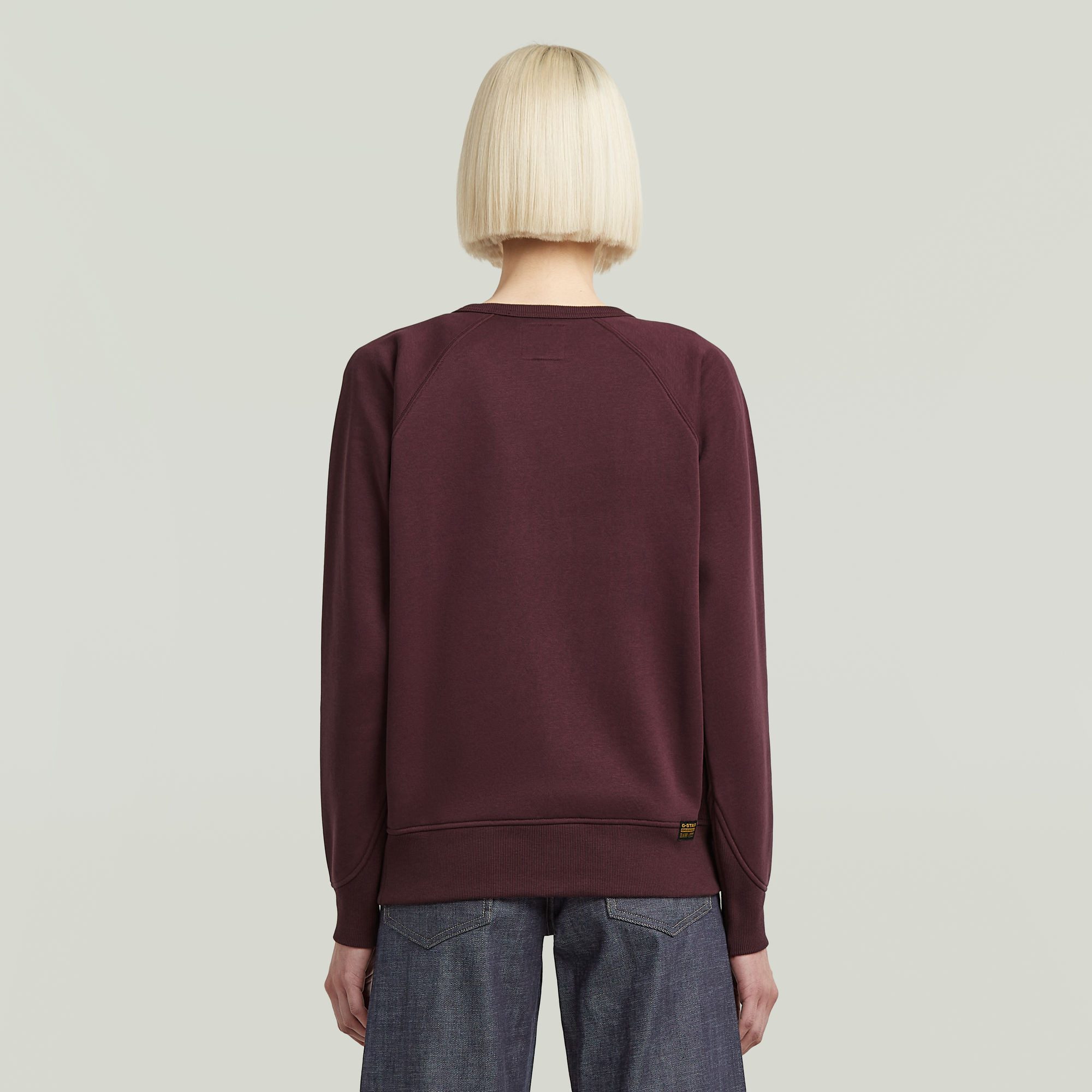 G-Star RAW Sweatshirt Premium core 2.0 met inzetstuk bij de halslijn