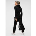 puma joggingpak women metallic suit (set, 2-delig) zwart