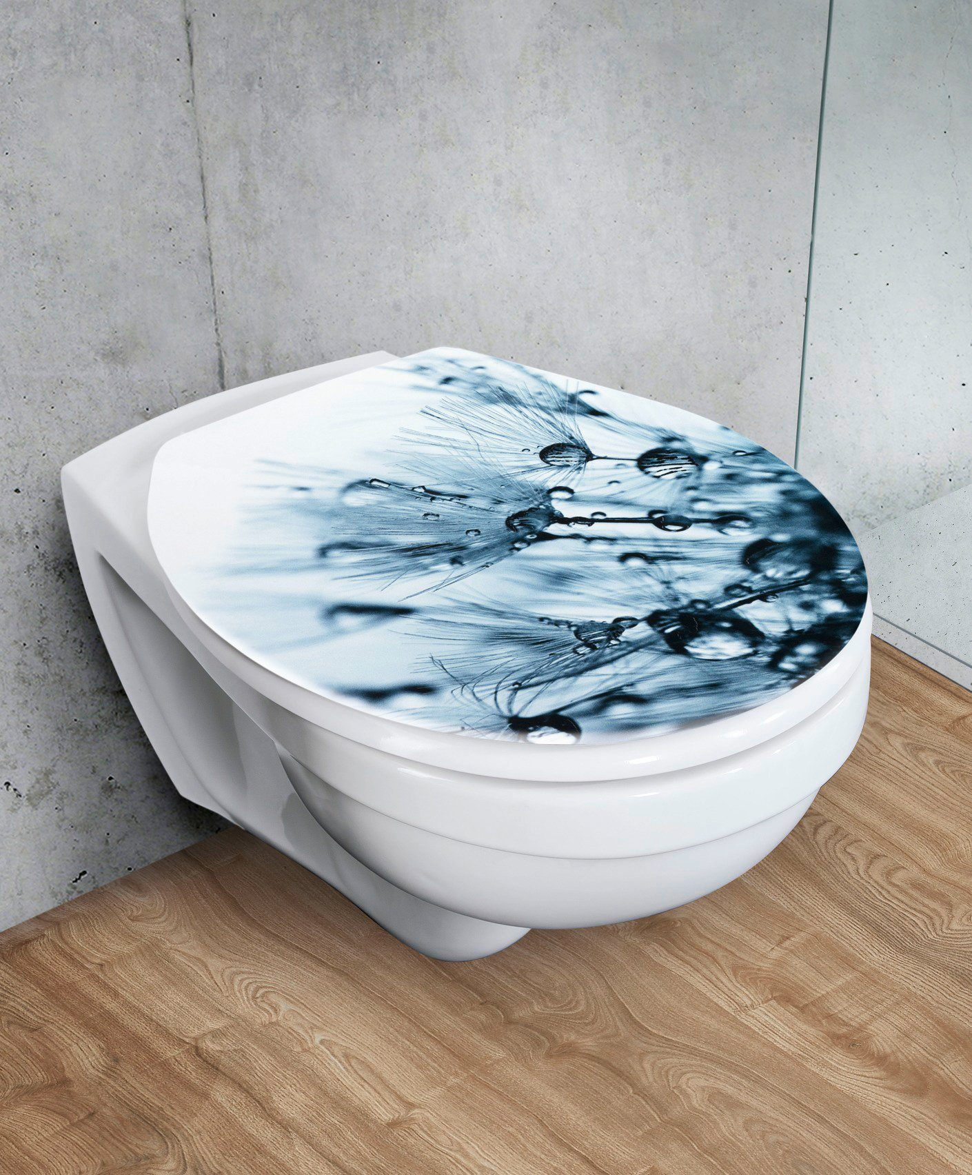 WENKO Toiletzitting Sereno met reliëf (1 stuk)
