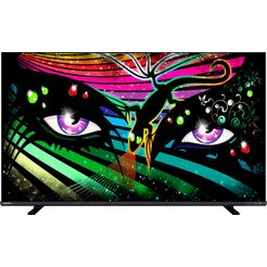 toshiba qled-tv 55qa4c63dg, 139 cm - 55 ", 4k ultra hd, android tv - smart tv zwart