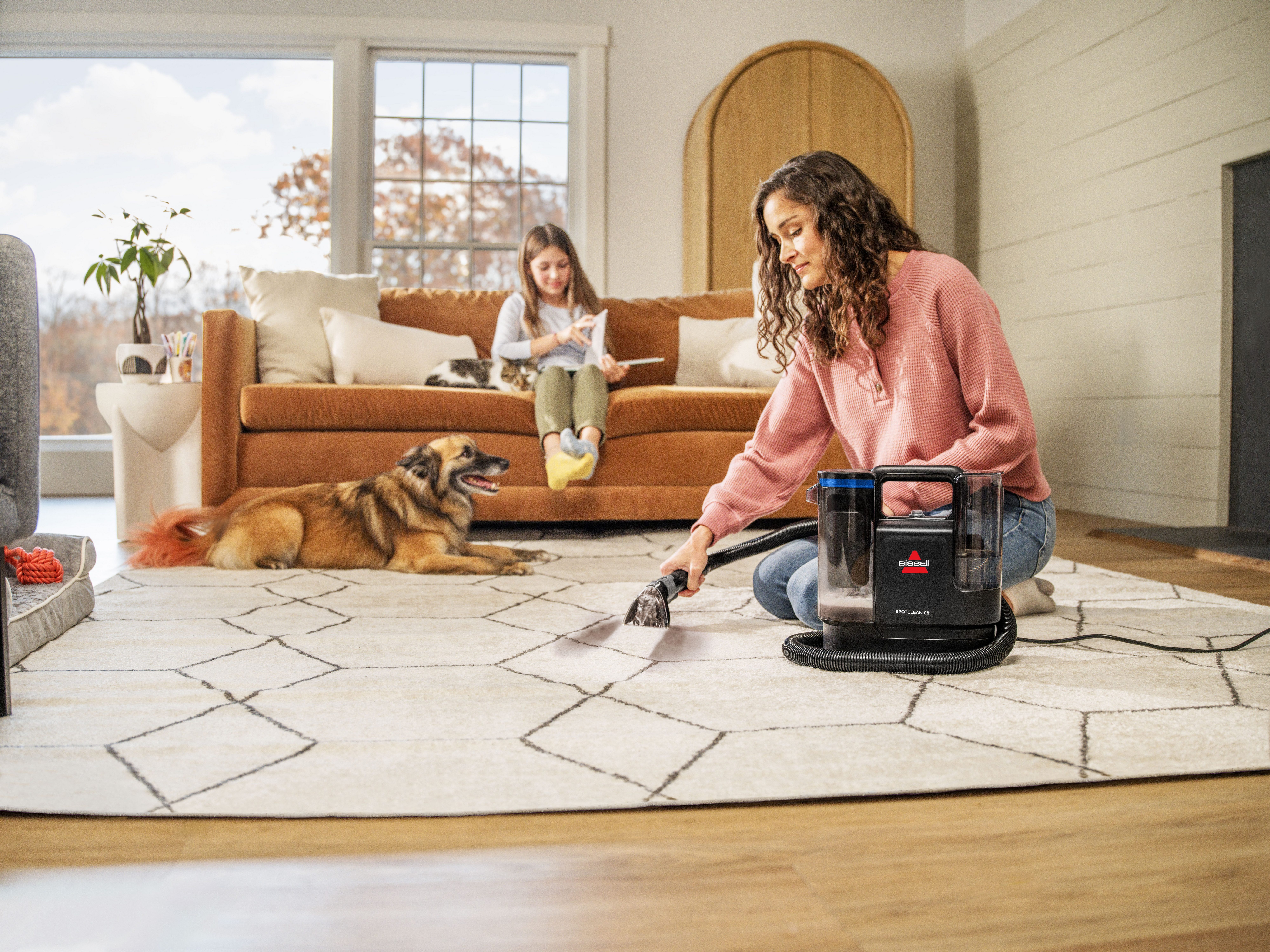 Bissell Waszuiger 3928N, SpotClean C5 Select, krachtig, klein, dual-tank >15kpa, zelfreinigend, reinigt vlekken op tapijt, bekleding, autostoel