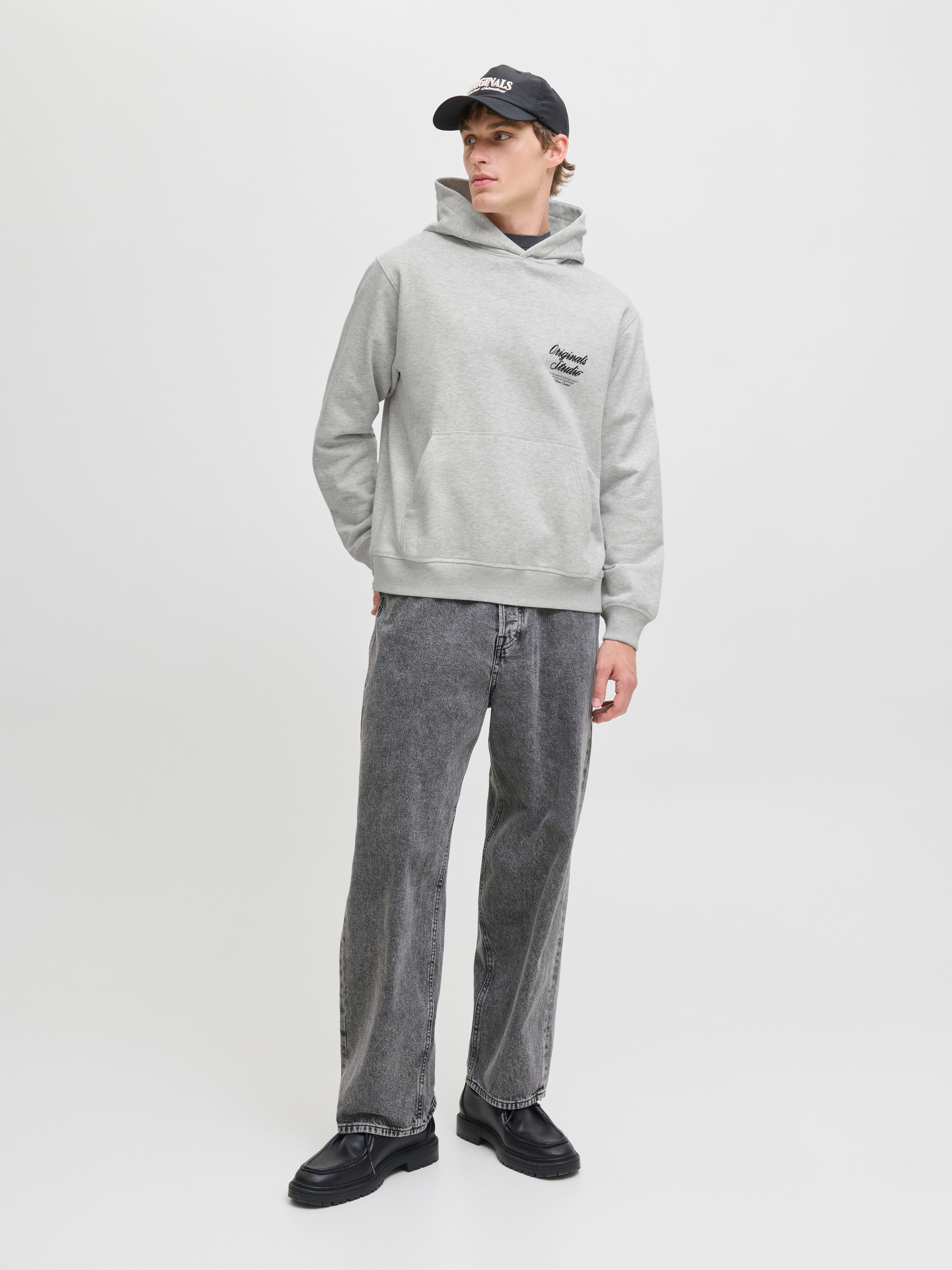 Jack & Jones Hoodie JORNORREBRO TYPO BACK SWEAT HOOD SN