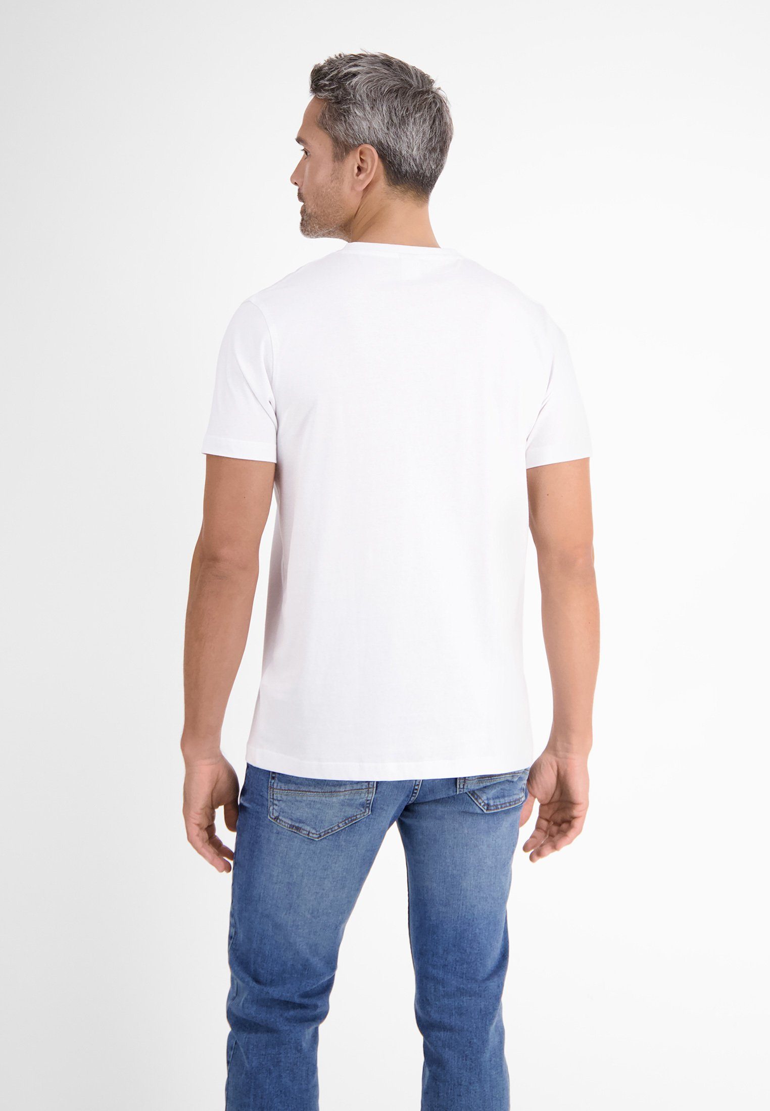 Lerros T-shirt LERROS dubbelpack T-shirt V-hals in premium katoenkwaliteit
