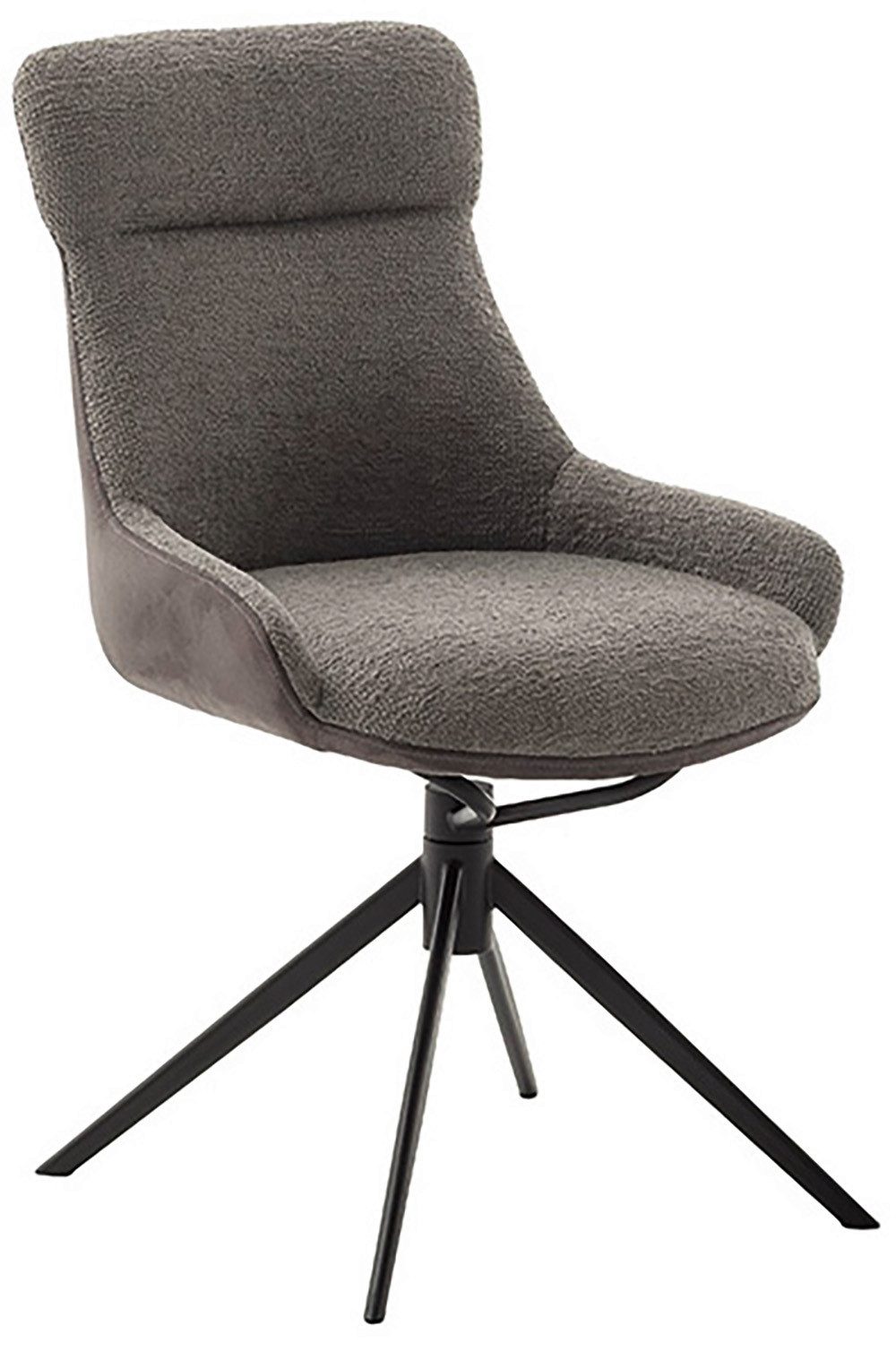 MCA furniture Eetkamerstoel (2-set), draaibaar 360°, draai- & schommelfunctie, zithoogte ca. 50 cm