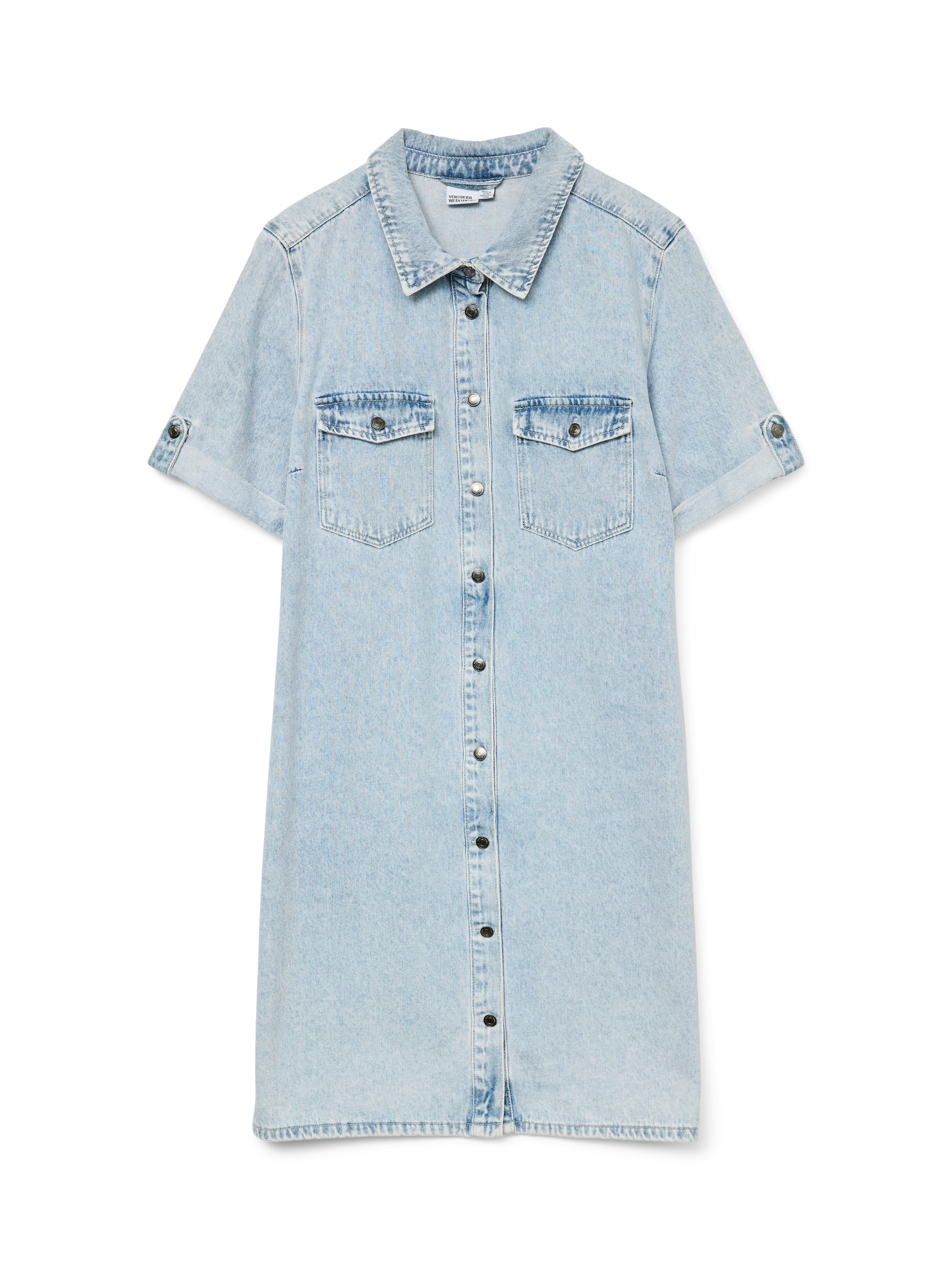 Vero Moda Jeans jurk VMJENNIE SS SHORT DENIM DRESS NOOS