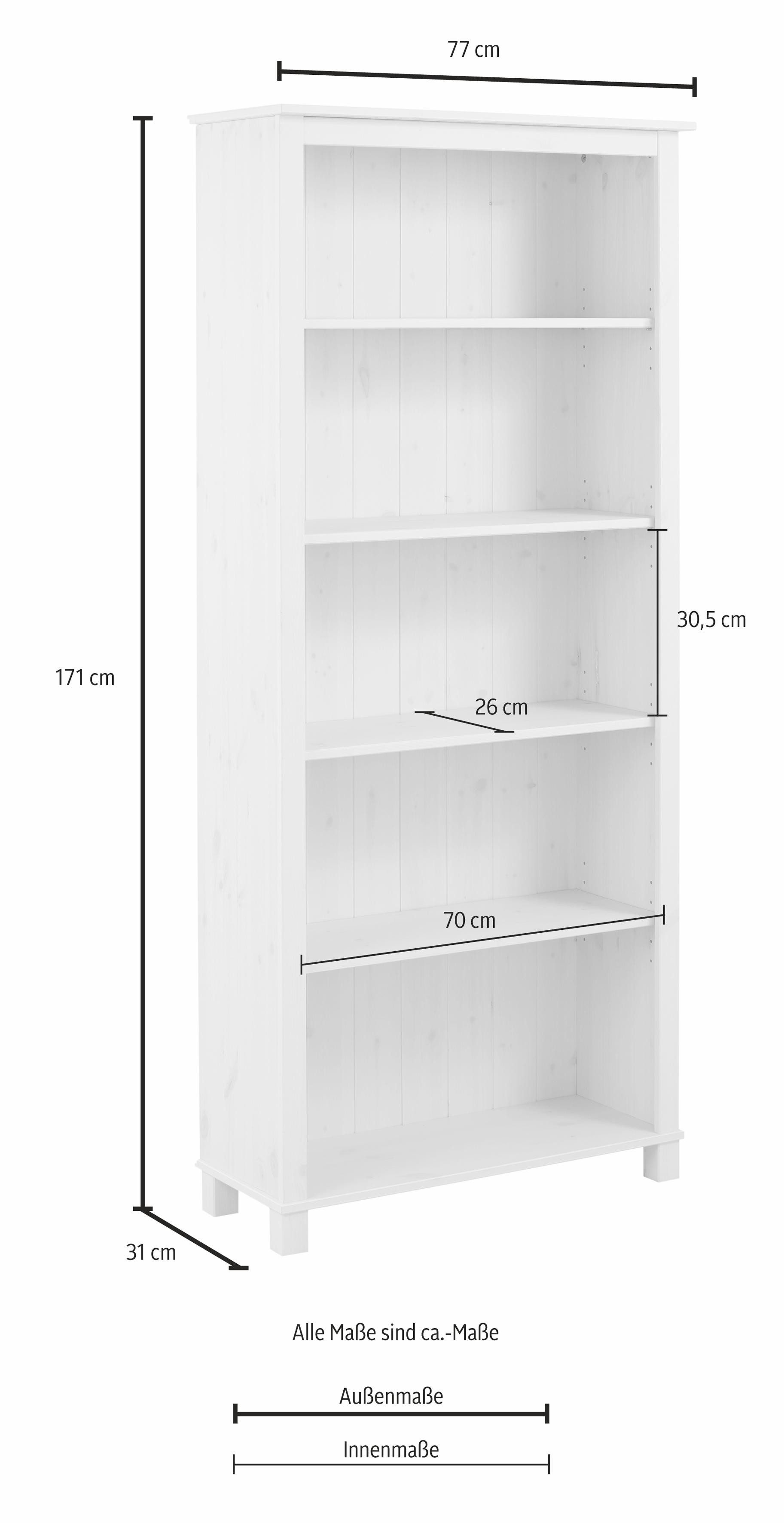 Home affaire Rek Pivo van mooi massief grenenhout, hoogte 171 cm