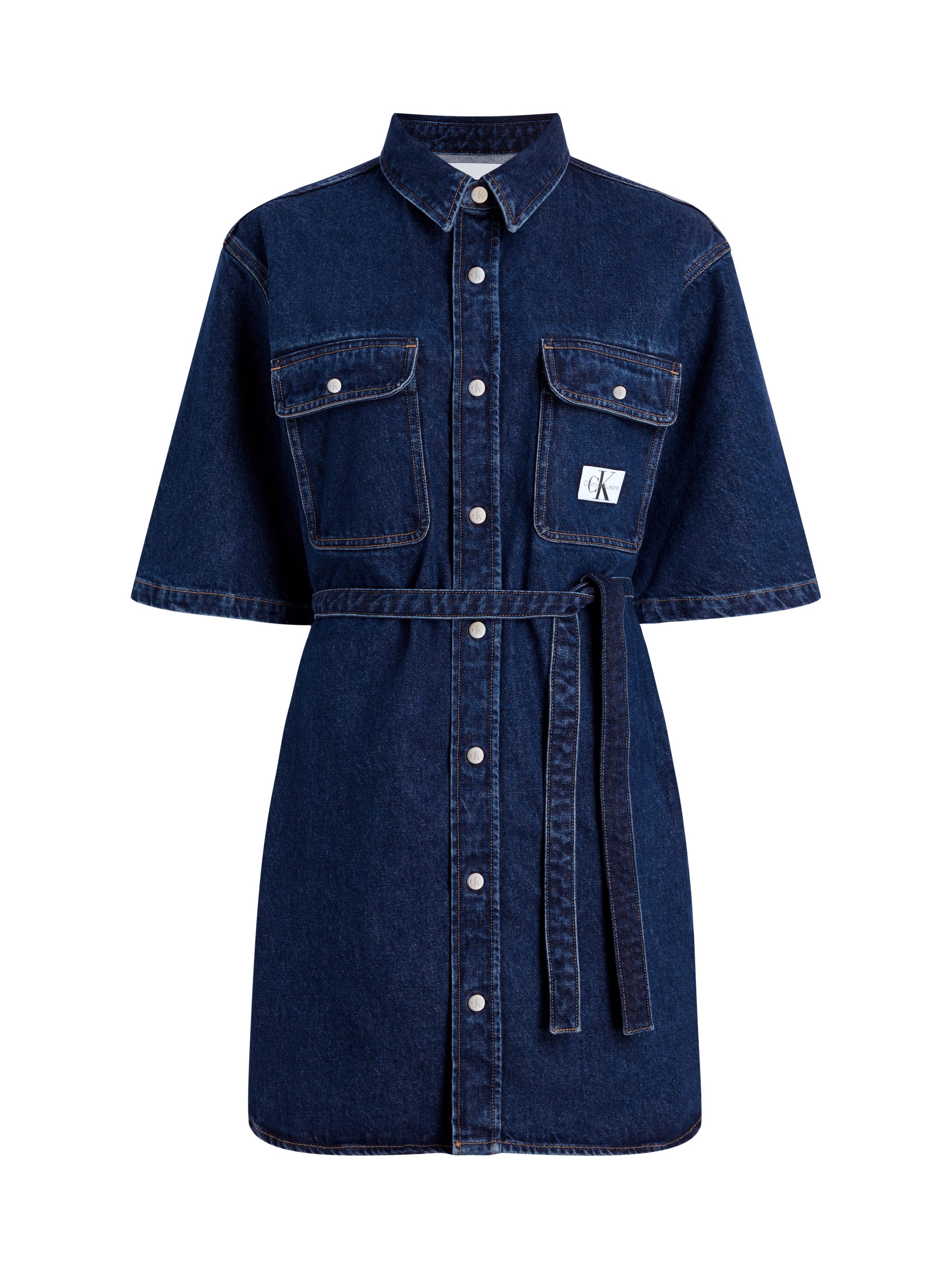 Calvin Klein Jeans jurk UTILITY BELTED SHIRT DRESS