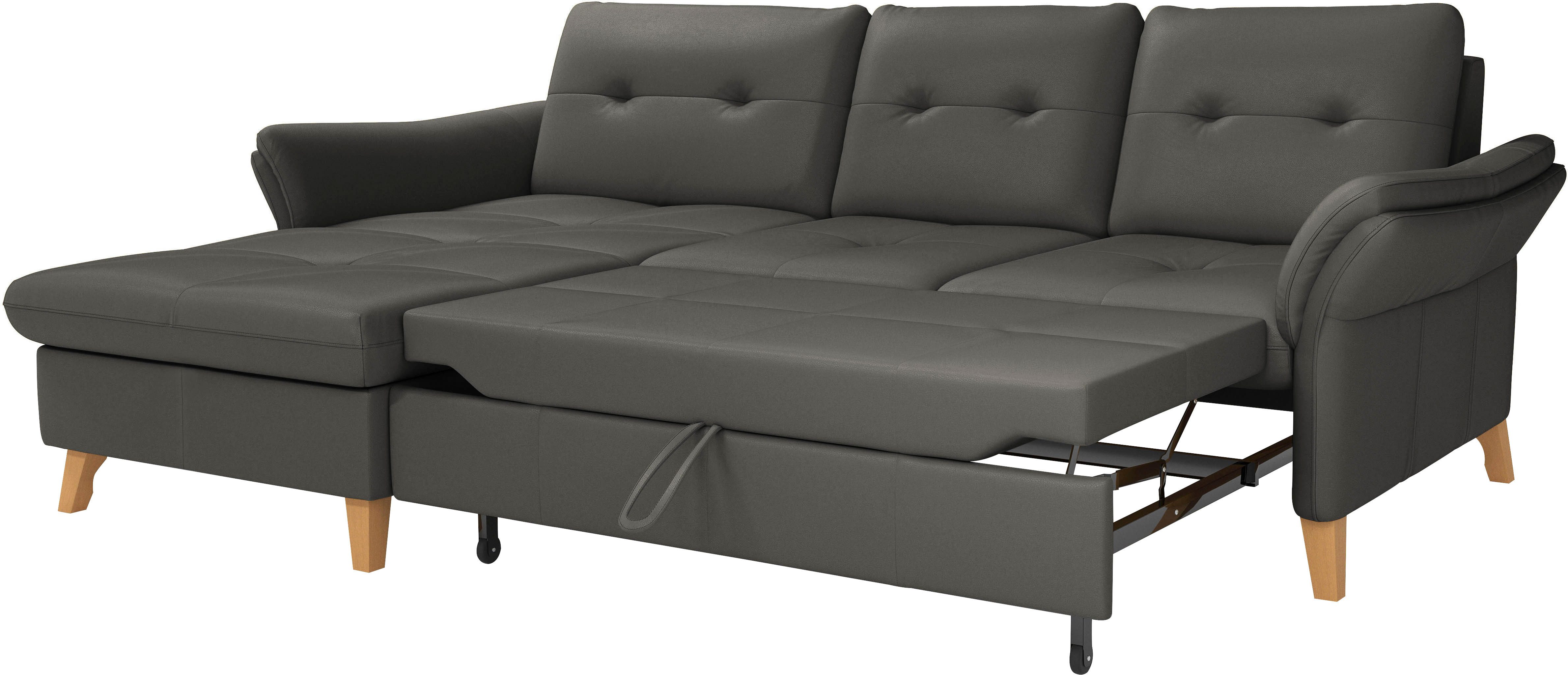 sit&more Hoekbank Göteborg Zitdiepteverstelling en binnenvering, naar keuze met slaapfunctie