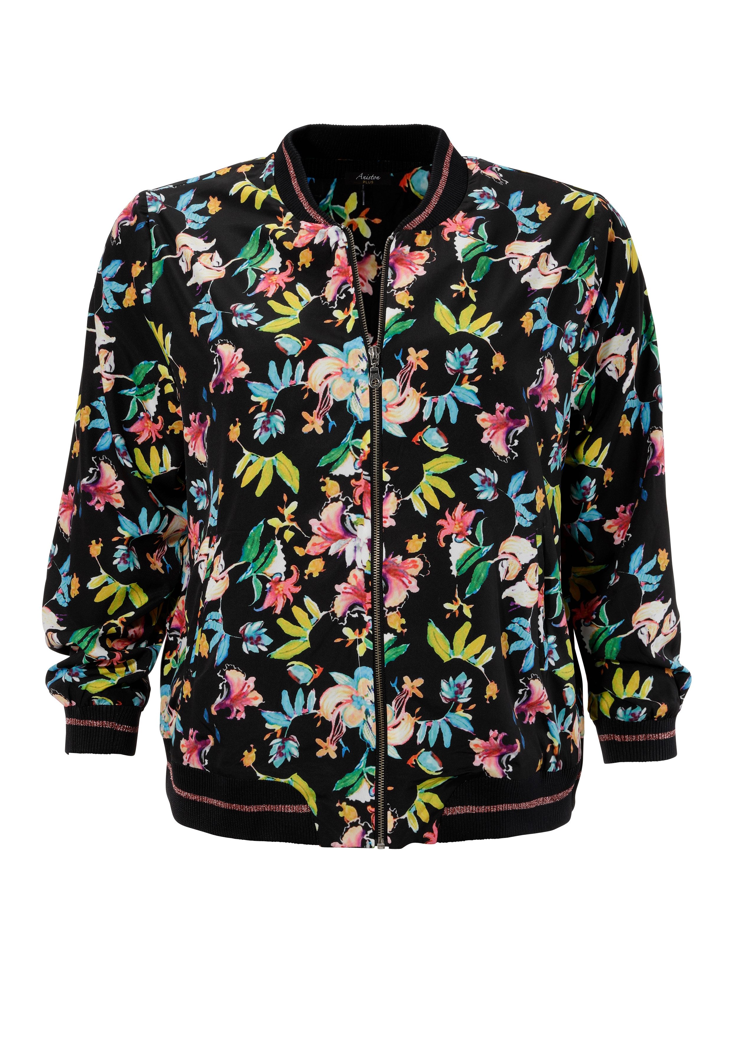 Aniston PLUS Blouson Met bloemenprint - NIEUWE COLLECTIE