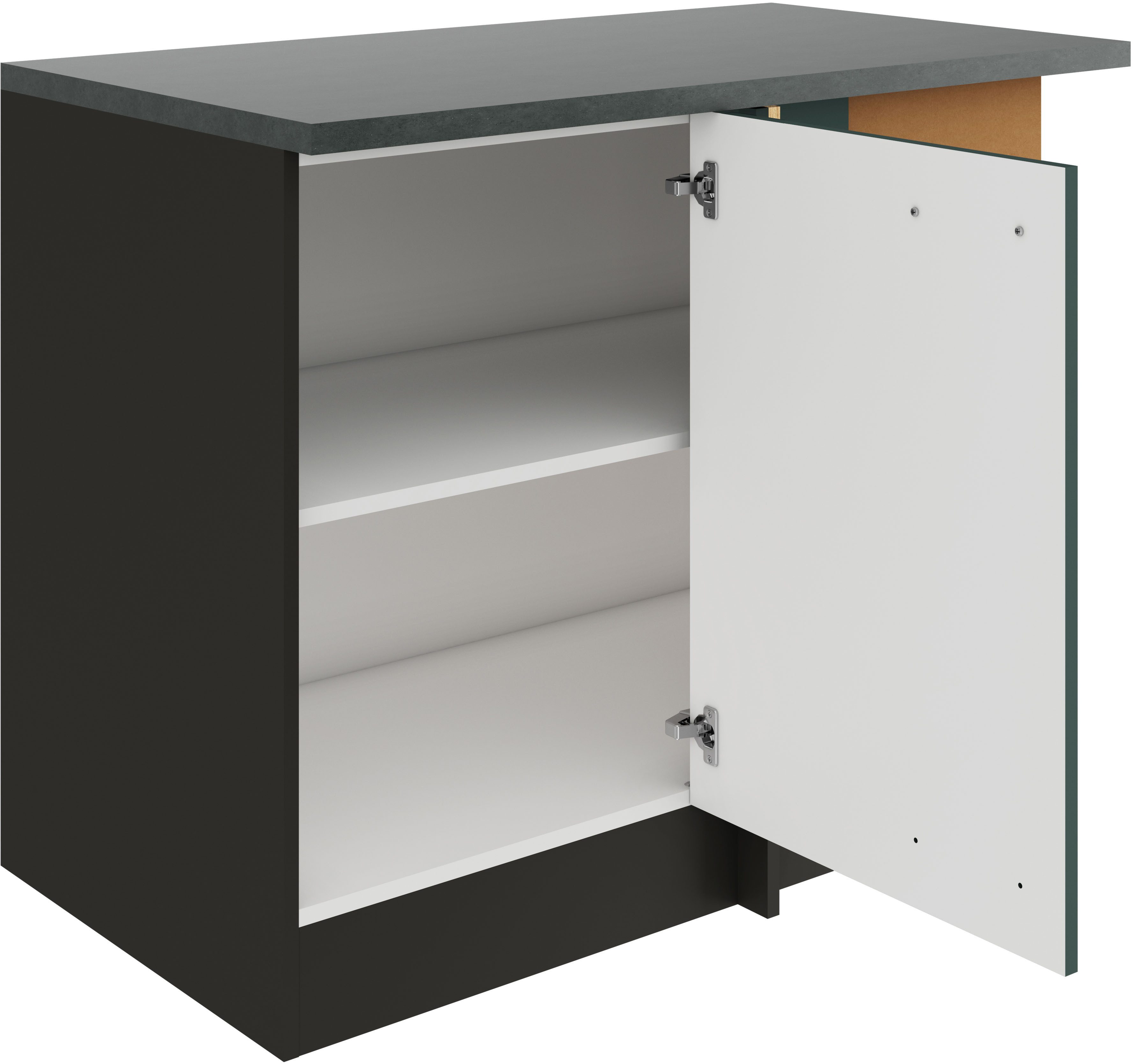 OPTIFIT Hoekonderkast Palma Breedte 100 cm, deuropening verwisselbaar