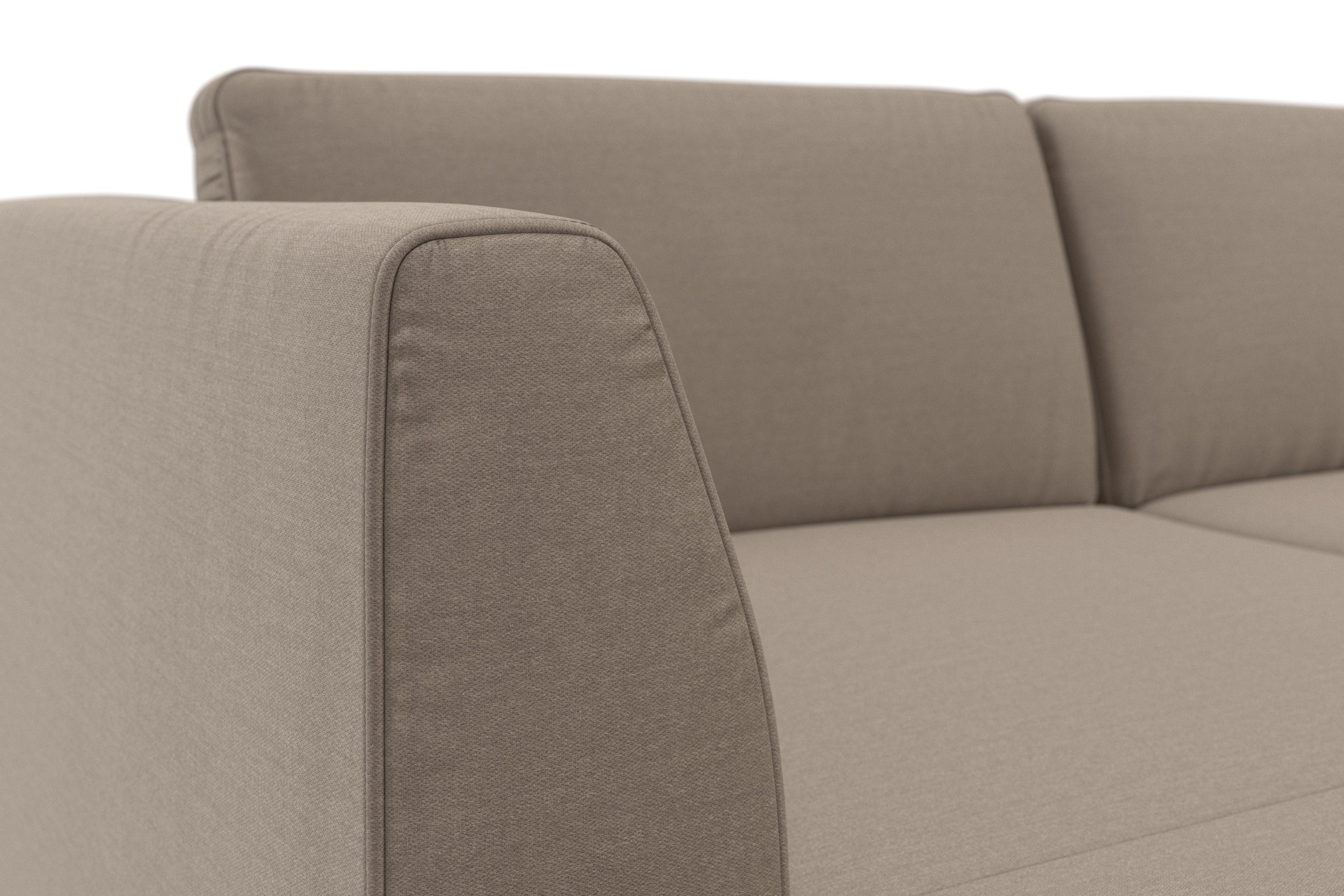 sit&more Zithoek Olsen U-vorm inclusief zitdiepteverstelling, naar keuze met slaapfunctie, 15 cm hoog