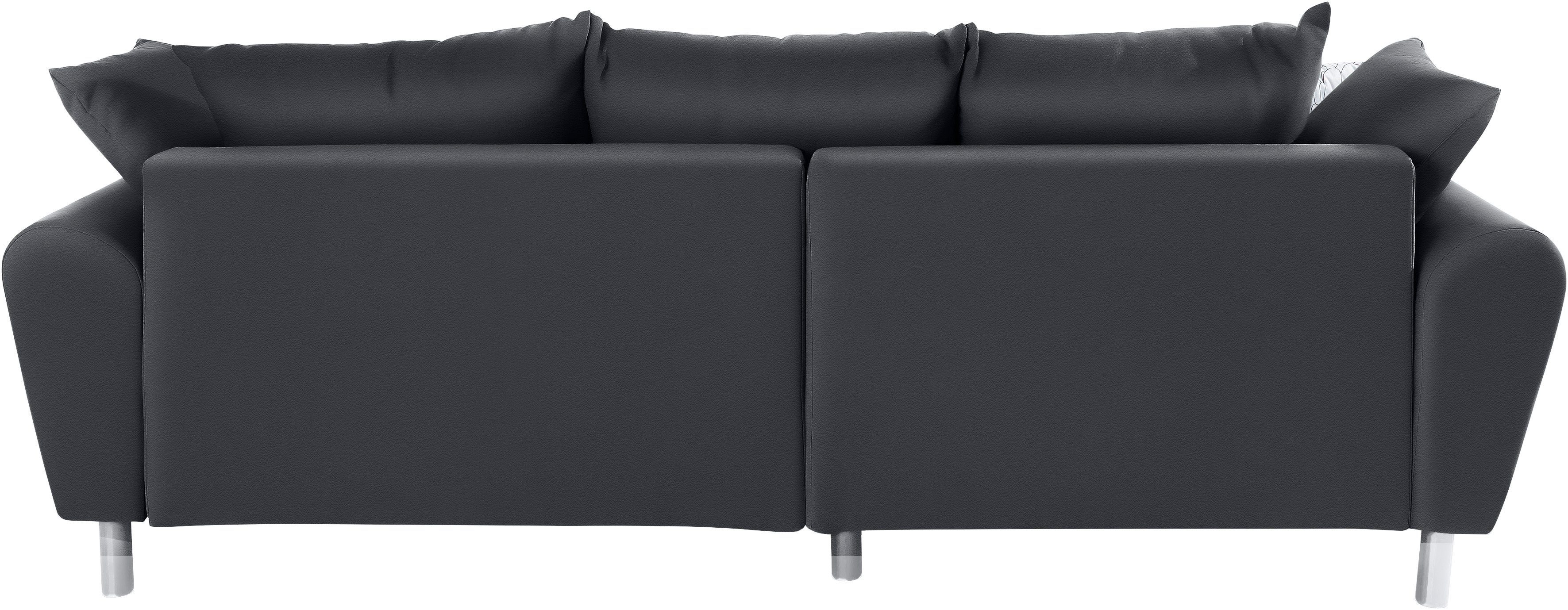 COLLECTION AB Hoekbank Rada L-vorm inclusief hocker, slaapfunctie en binnenvering