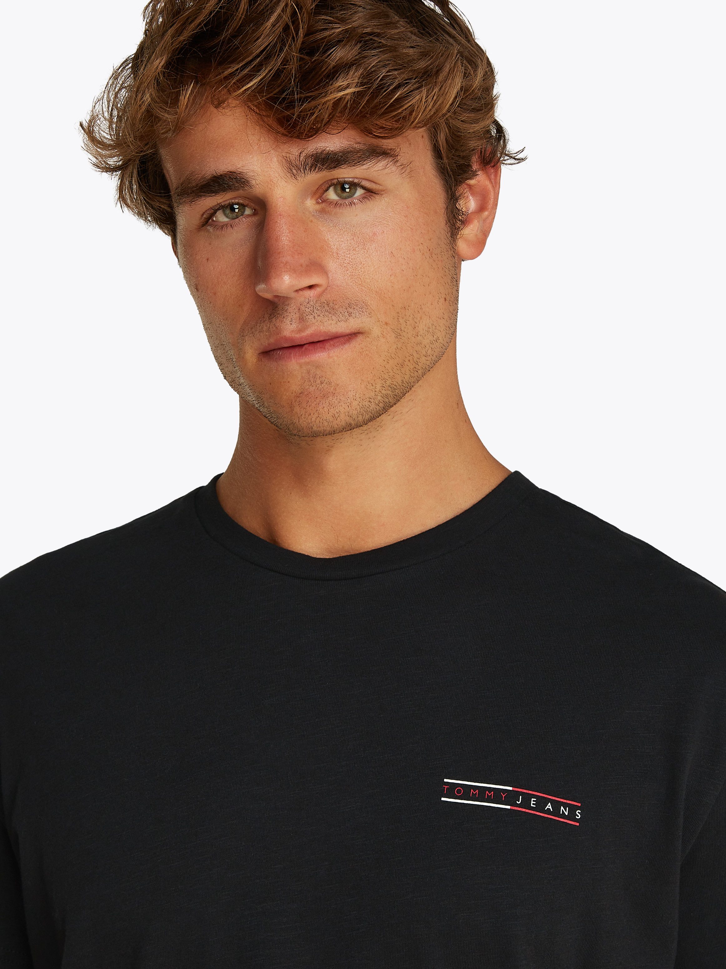 TOMMY JEANS Shirt met korte mouwen TJM REG GRAPHIC SLUB TEE EXT