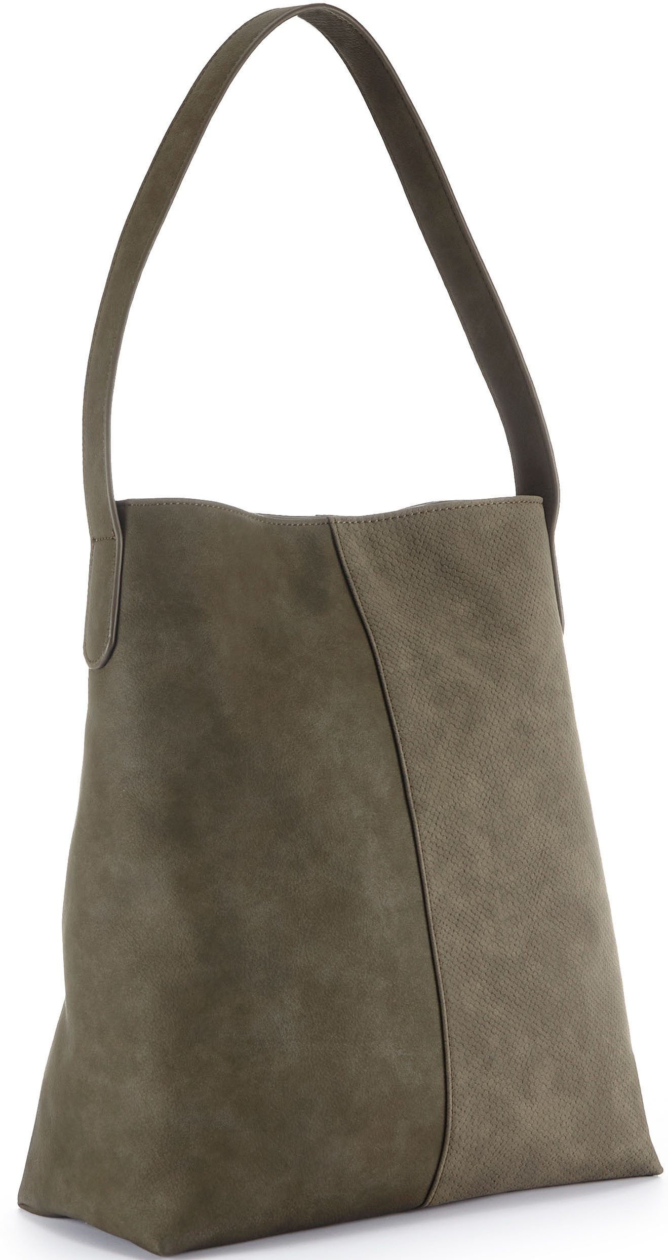 Vivance Shopper Schoudertas met klein binnenvak, handtas, damestas vegan (2-delig)