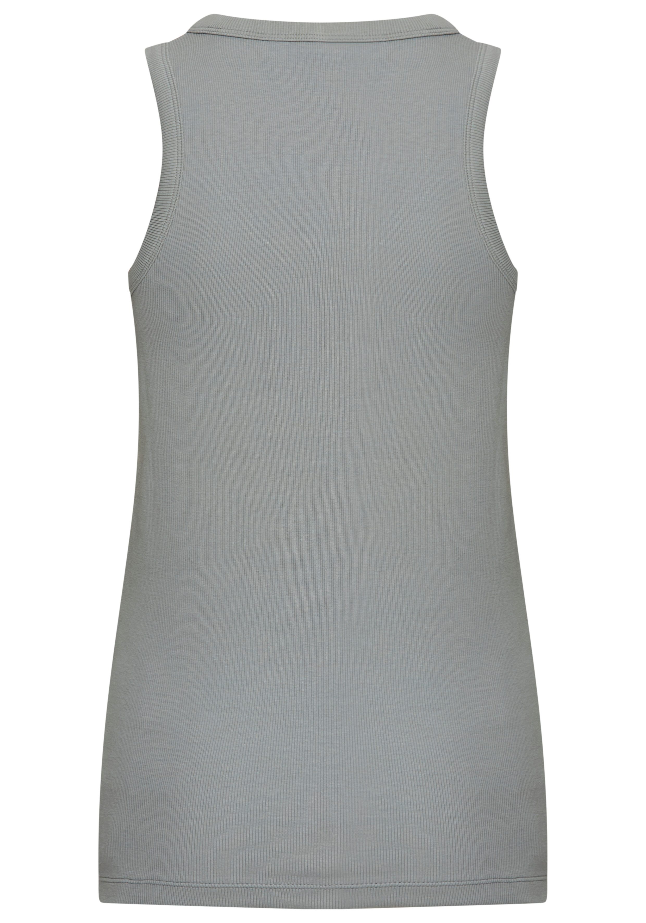 Boss Orange Geribde tanktop Ematite Stonebadge Premium Damesmode