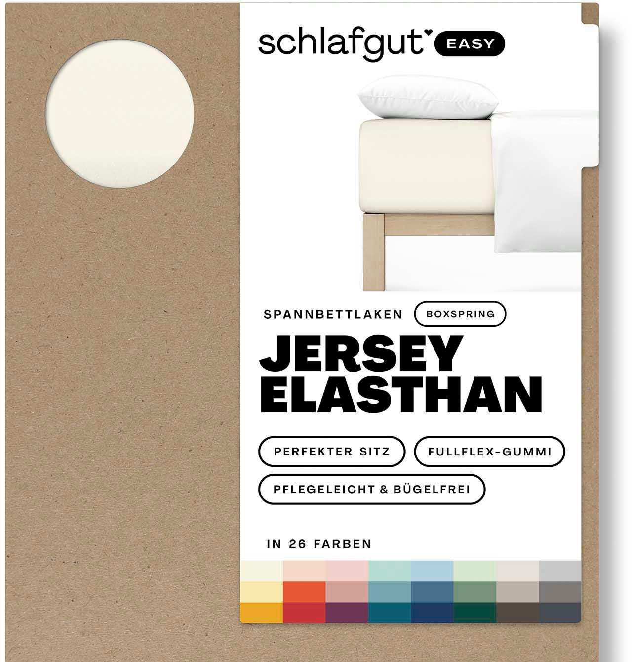Schlafgut Hoeslaken EASY jersey elastaan boxspring (1 stuk)