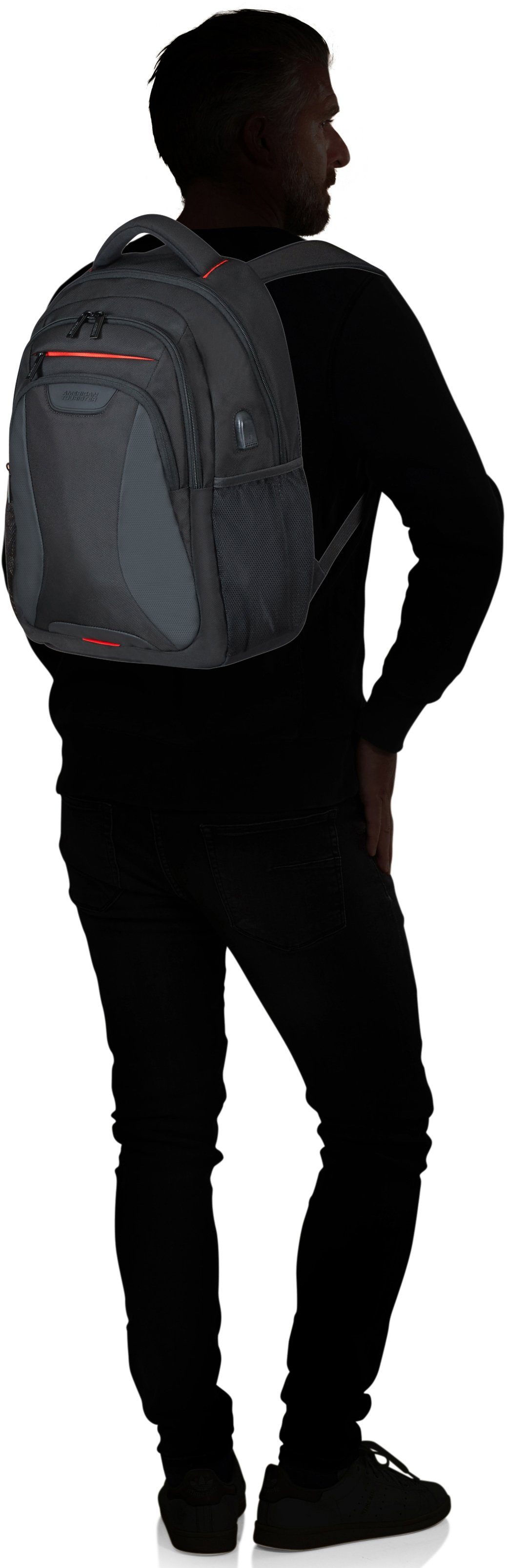 American Tourister® Laptoprugzak AT WORK Vrijetijds rugzak schoolrugzak USB-poort 15,6-inch laptopvak
