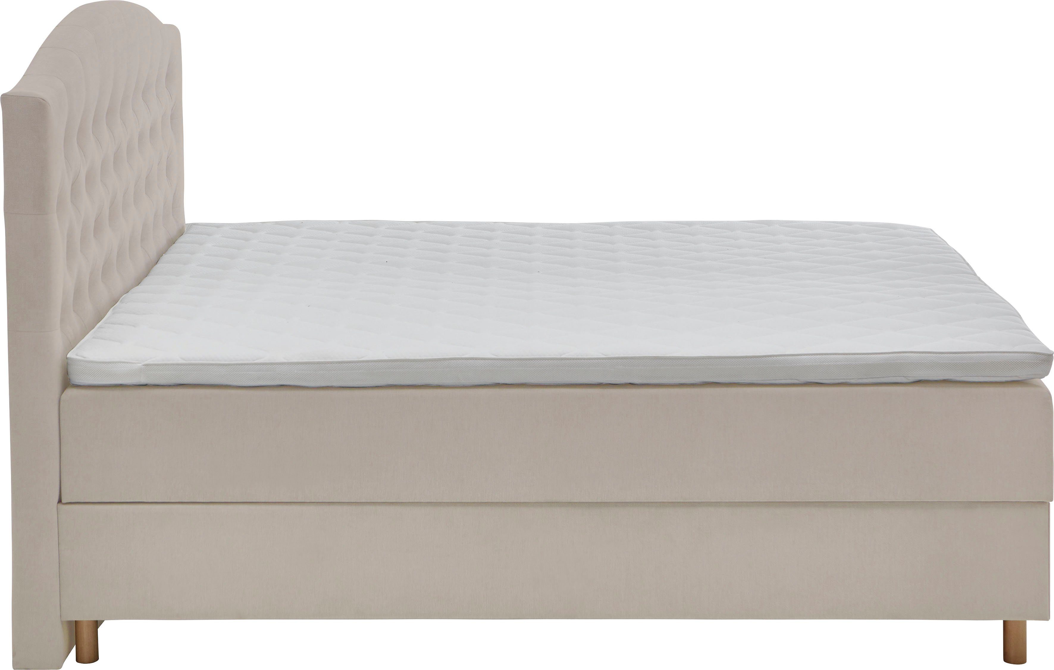 Home affaire Boxspring Piemont met bedkist en topmatras