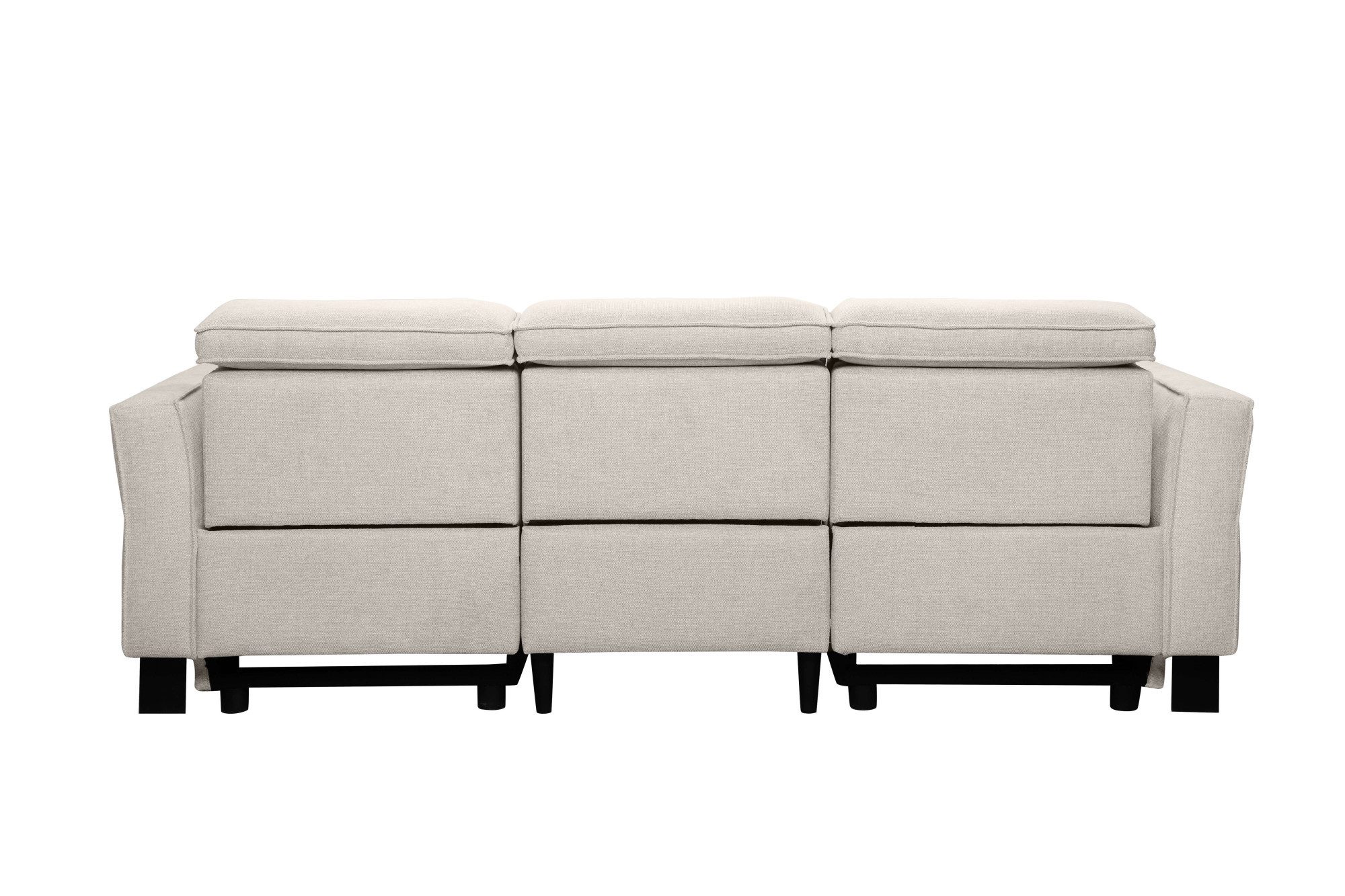 Places of Style 3-zitsbank Carpari, 224 cm, handmatige of elektrische relaxfunctie in 2 zitplaatsen