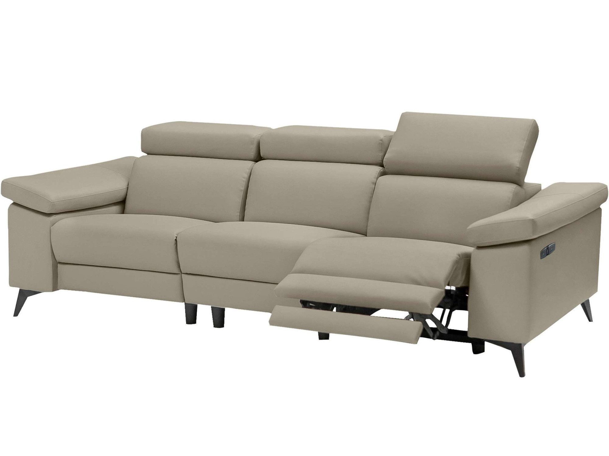 Places of Style 3-zitsbank Samira met elektrische relaxfunctie in de zitting en usb-aansluiting