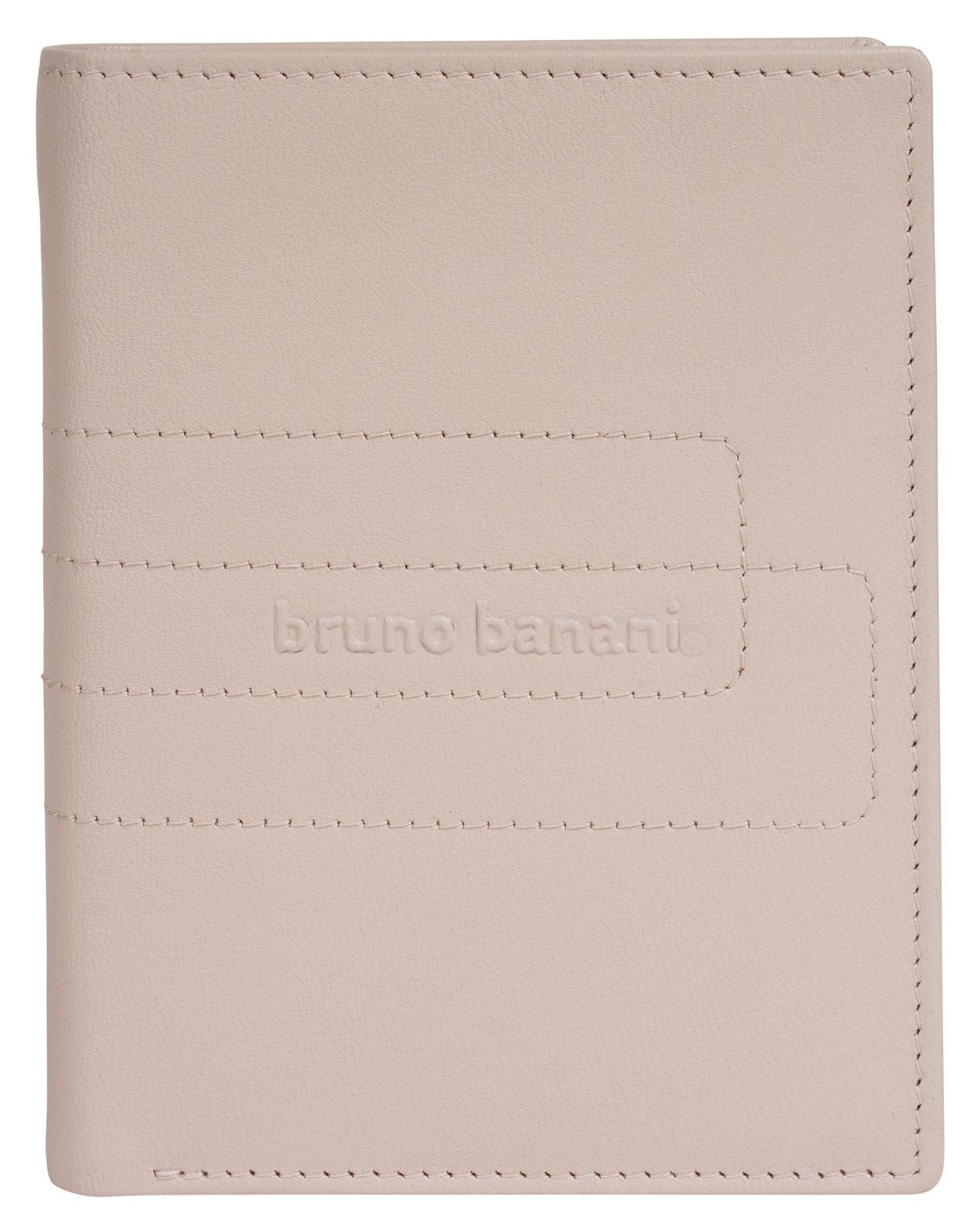 Bruno Banani Portemonnee echt leder unisex portemonnees beige