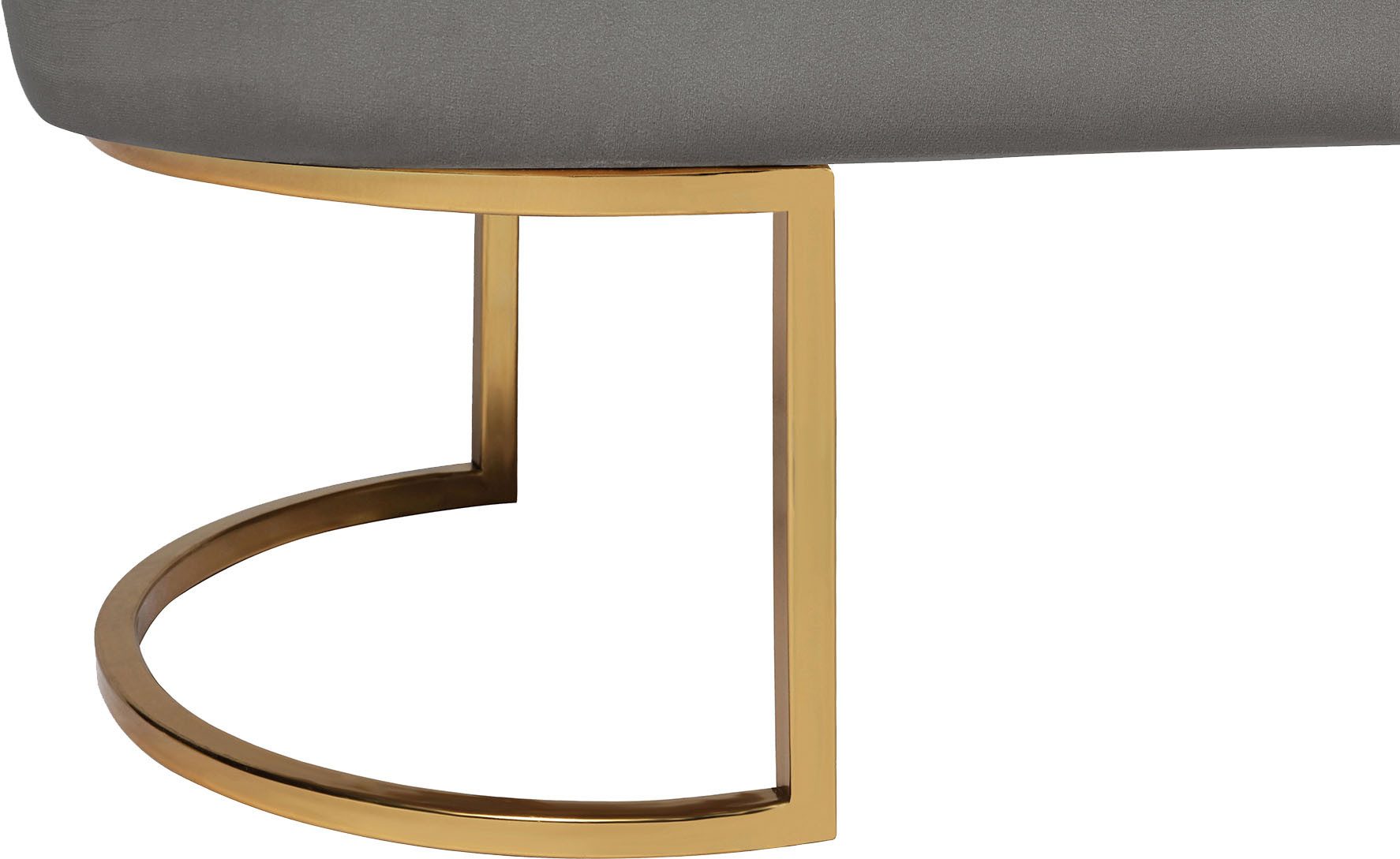 Kayoom Zitbank Pera 225, elegante uitstraling door goudkleurige frame, comfortabele bekleding (1 stuk)