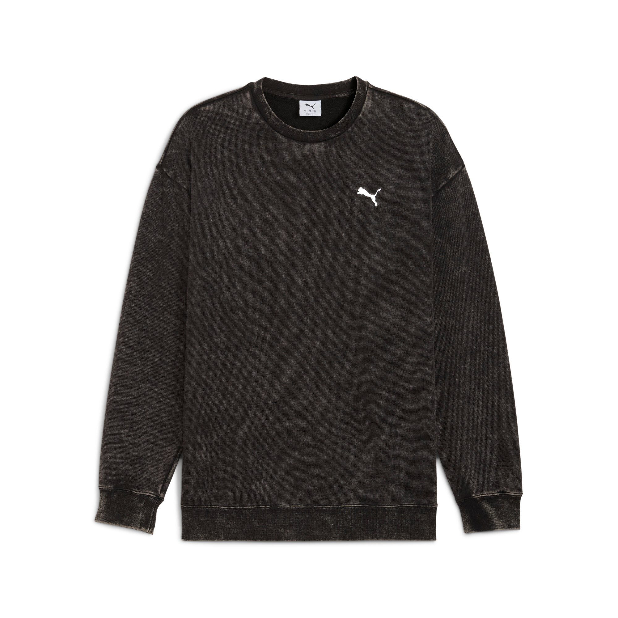 PUMA Shirt met lange mouwen ESS ELEVATED RELAXED WASH CREW FL