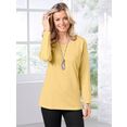 classic basics shirt met lange mouwen shirt (1-delig) geel
