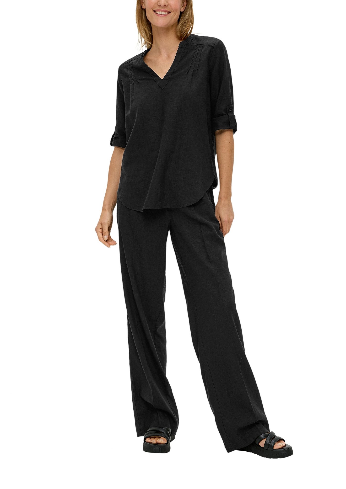 s.Oliver Klassieke blouse met 3 4-mouwen