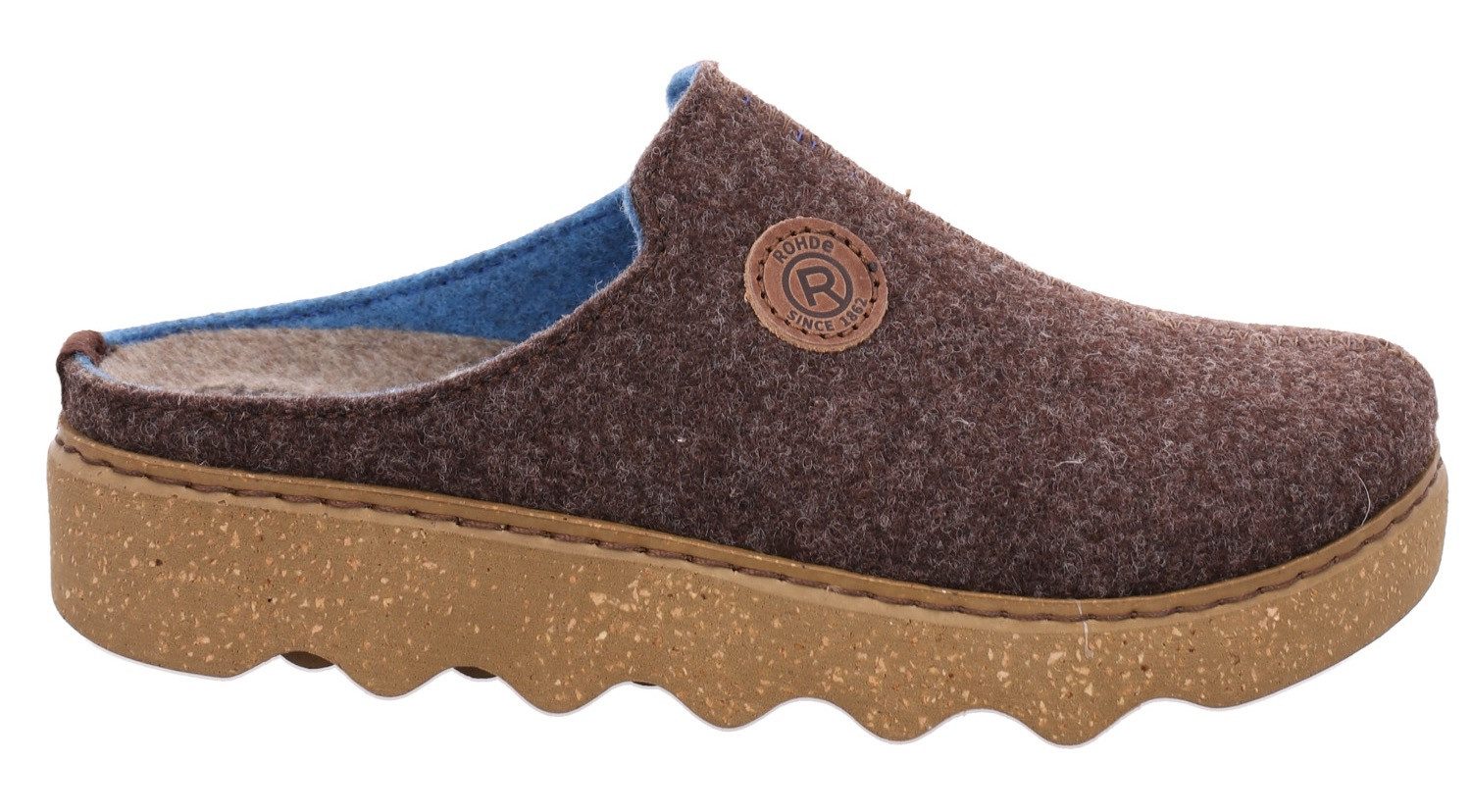 Rohde Pantoffels Foggia Homeslipper, comfortabele schoen met plateauzool