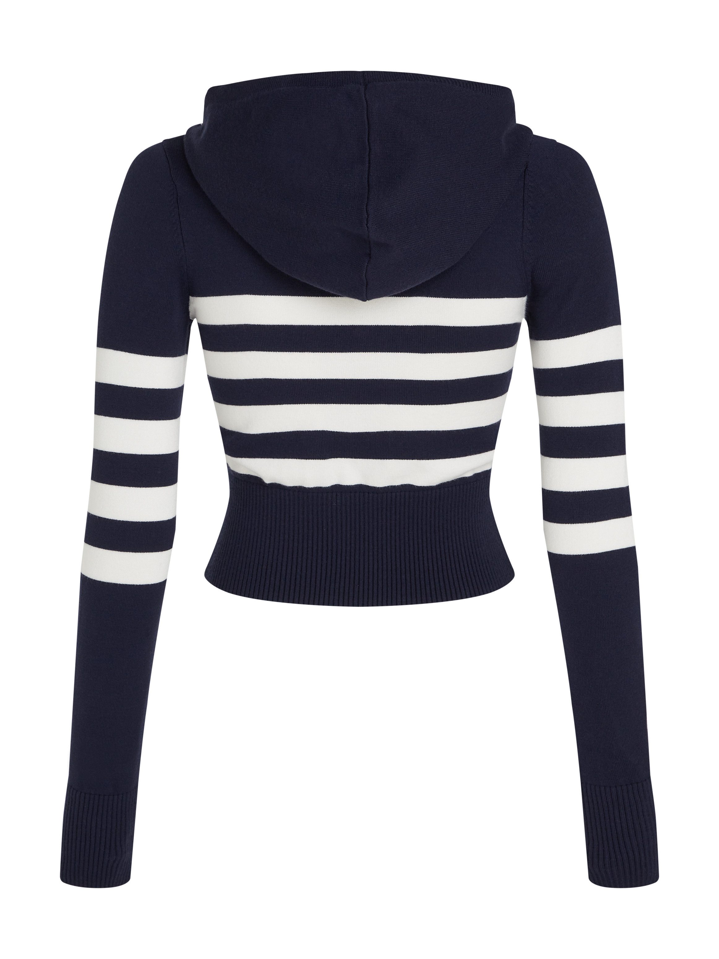 TOMMY JEANS Sweatvest TJW STRIPE ZIP THRU BADGE HOOD