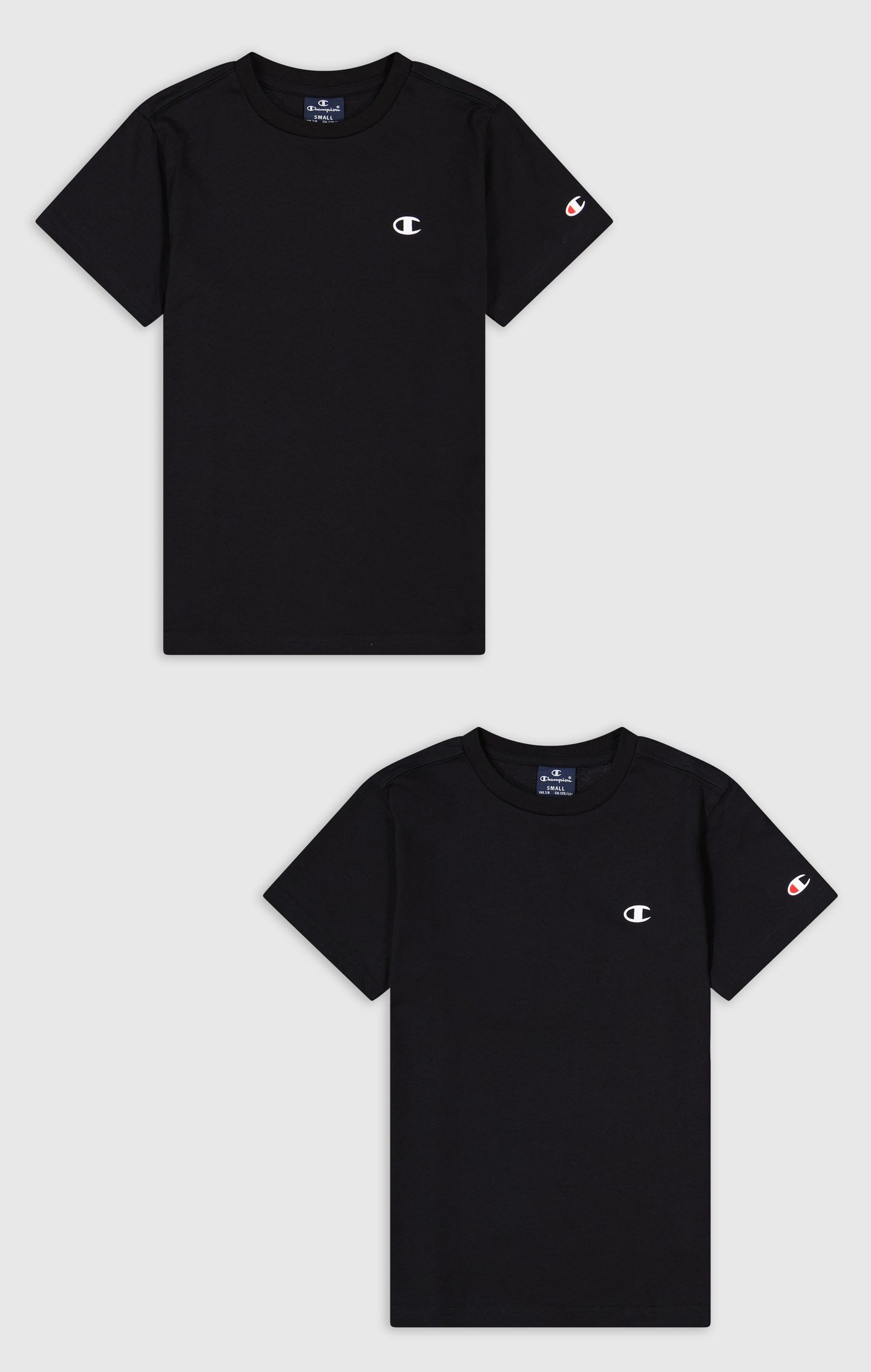 Champion T-shirt Basic 2pack Crew-Neck - voor kinderen (set, 2-delig)