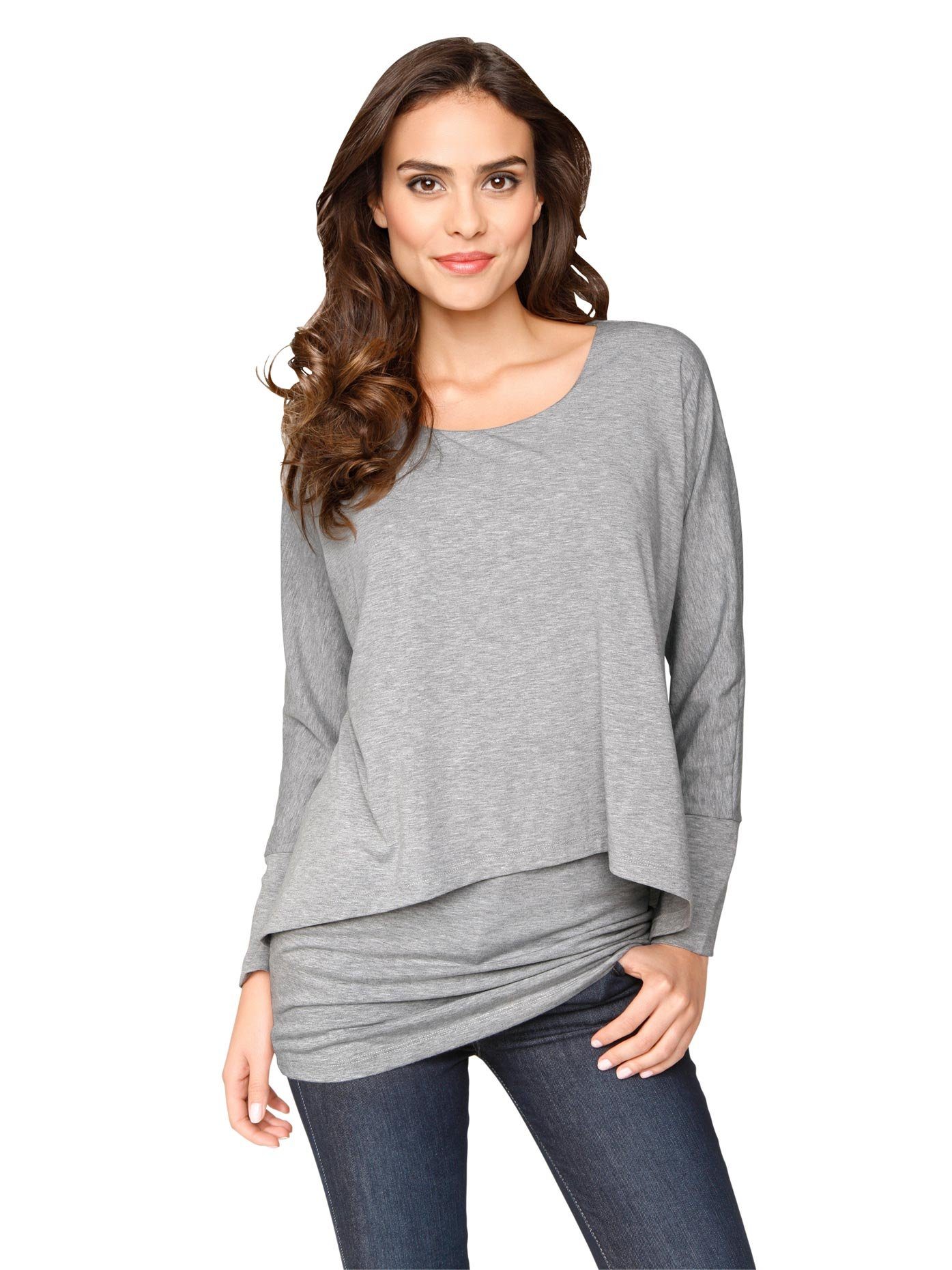 heine Shirt met ronde hals (1-delig)