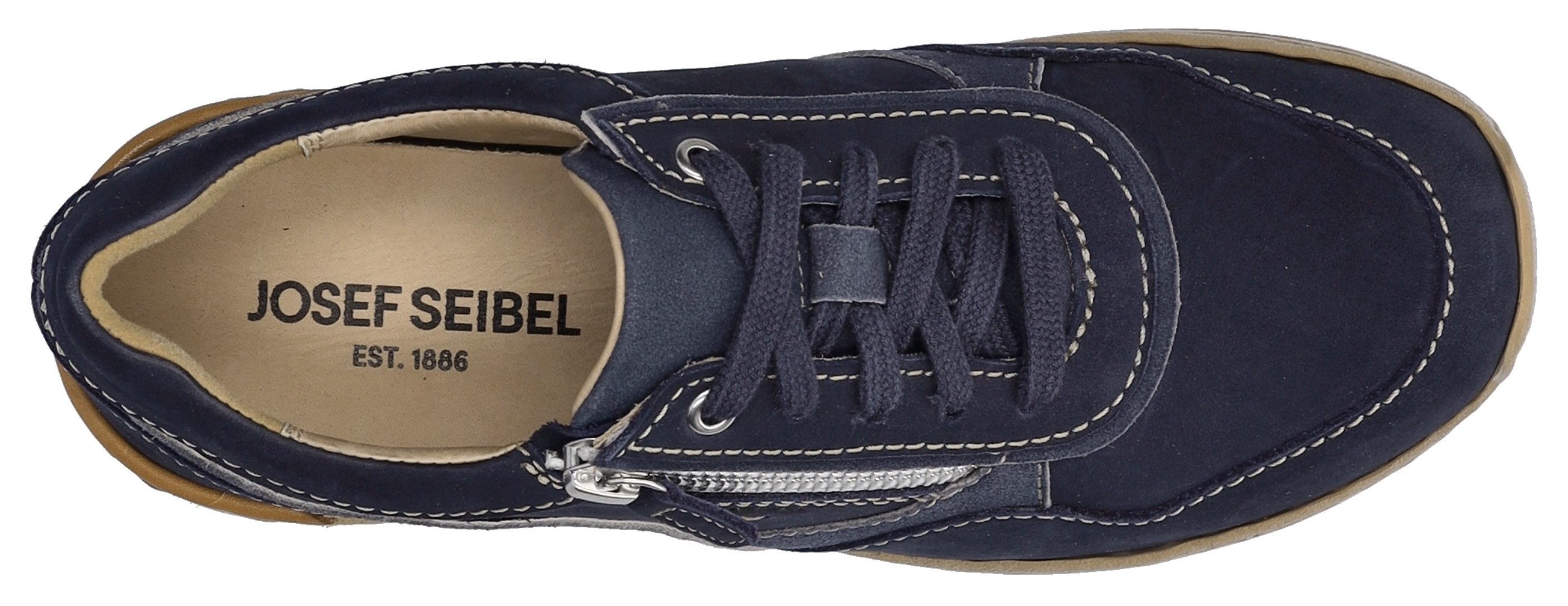 Josef Seibel Sneakers Sally 02 , veterschoenen, comfort schoen met extra rits