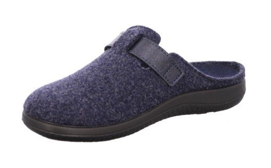 Rohde Pantoffels Bari pantoffel, klomp met klittenbandriem, in comfortbreedte g
