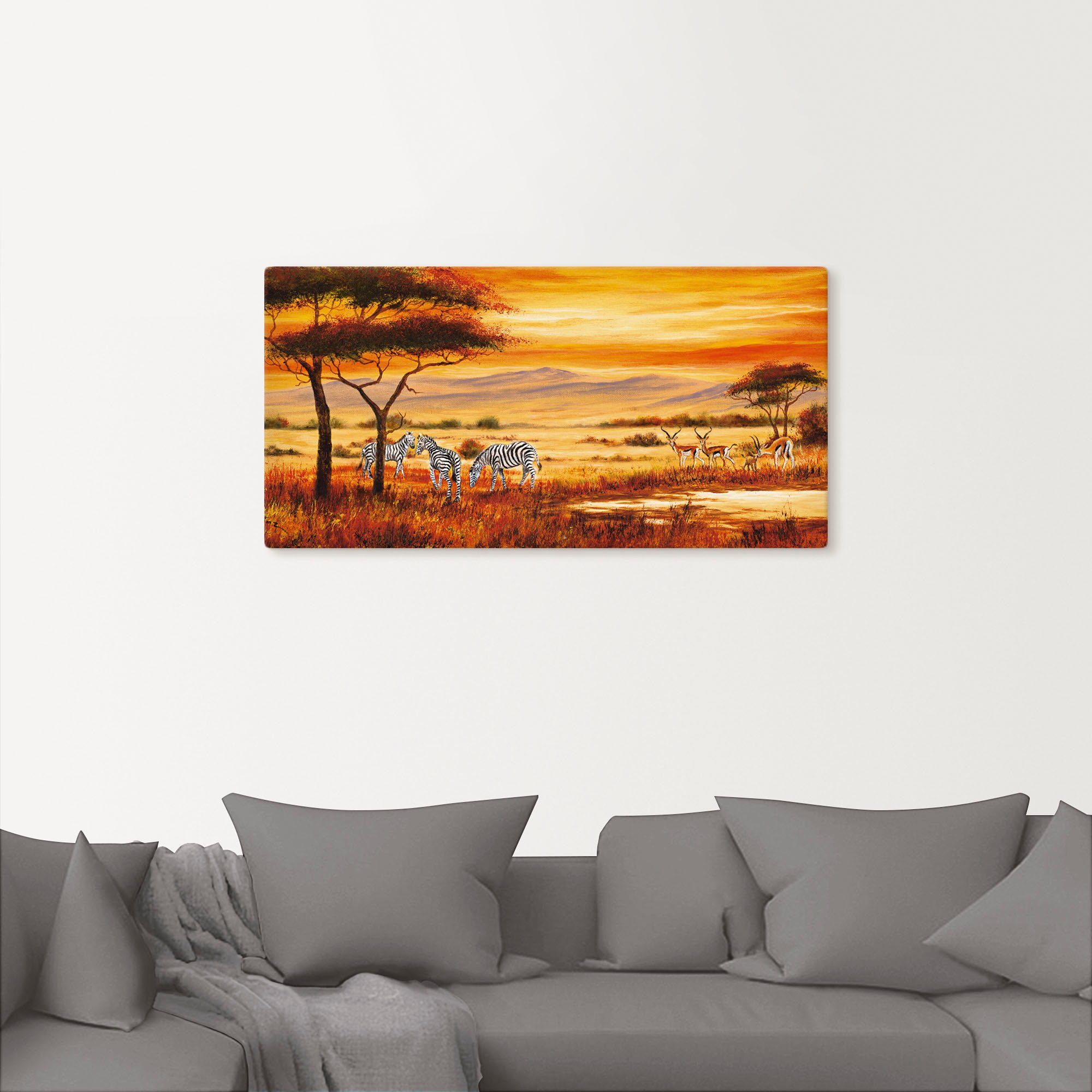 Artland Artprint Afrikaans landschap I als artprint op linnen, poster, muursticker in verschillende maten