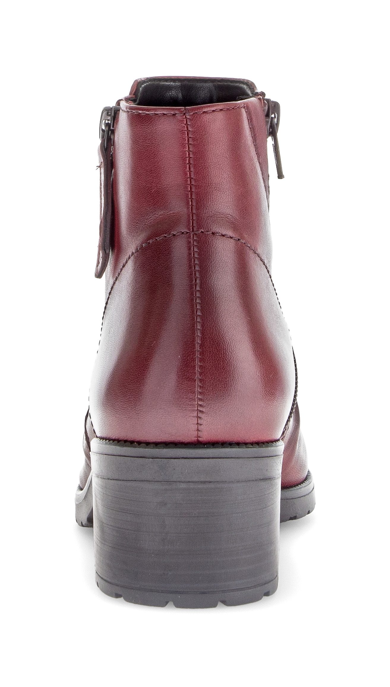 Gabor Laarsjes Tunis , blokhak, enkellaarsjes, decoratieve ritssluiting buiten, wijdte g (=wijd)