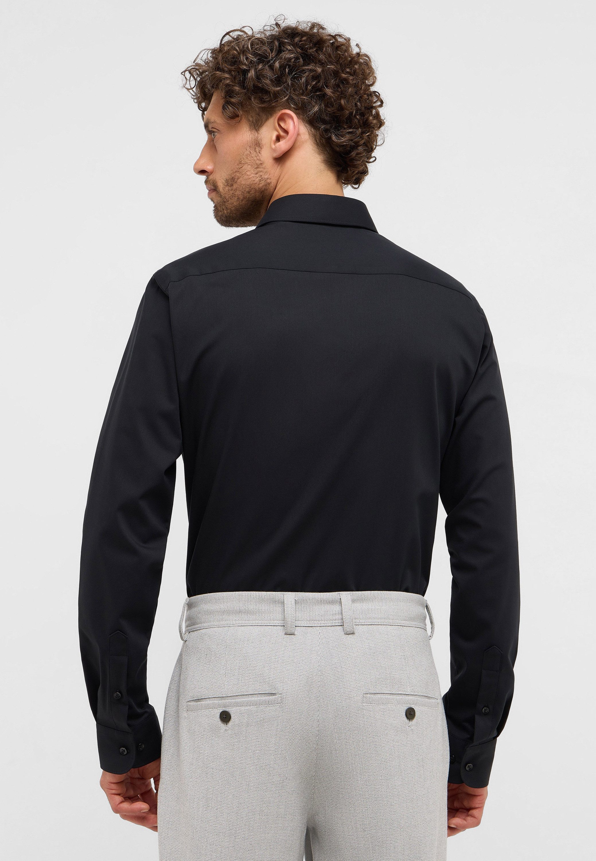 Eterna Overhemd met lange mouwen Slim fit NON IRON (strijkvrij)
