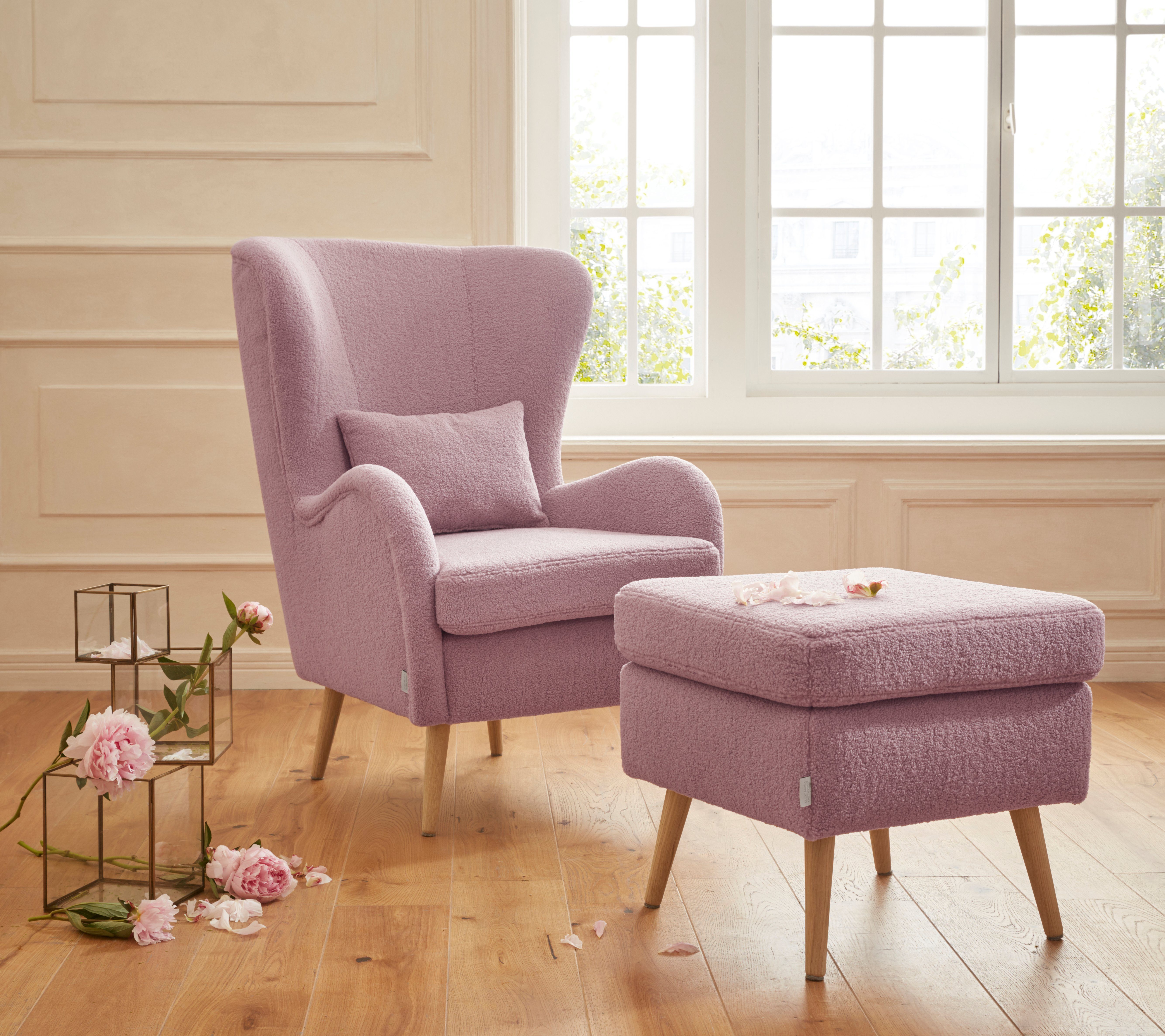 Guido Maria Kretschmer Home&Living Fauteuil Salla ook in imitatiebont en fijn corduroy, veel bekledingsopties, oorfauteuil (set)