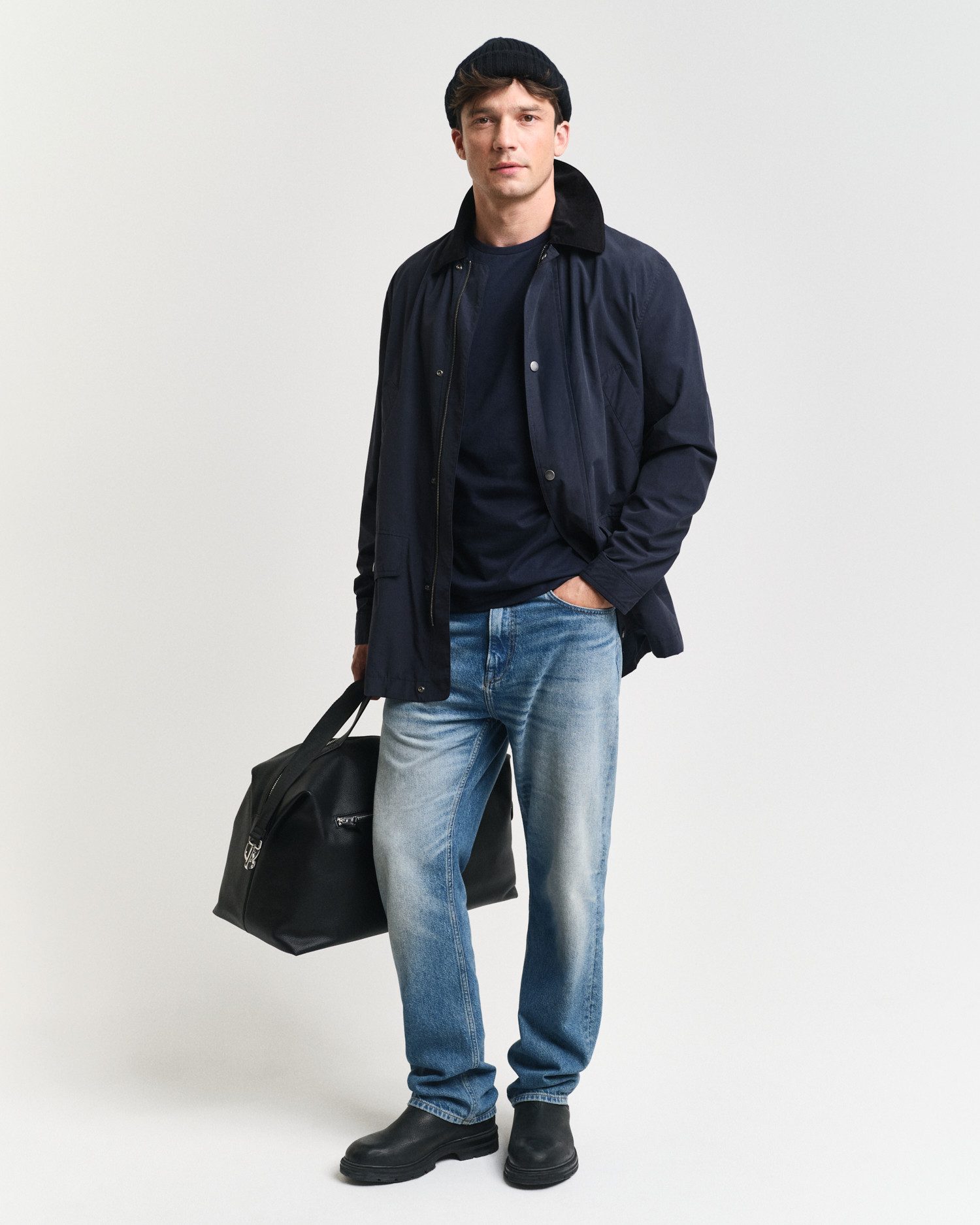 Gant Shirt met lange mouwen REG SHIELD LS T-SHIRT met logoborduursel op borsthoogte